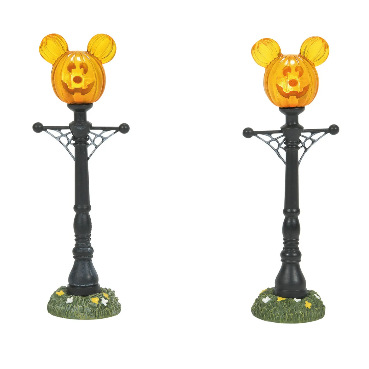 Department 56 Disney's Halloween Village Mickey's Pumpkintown Street Lights 6007730