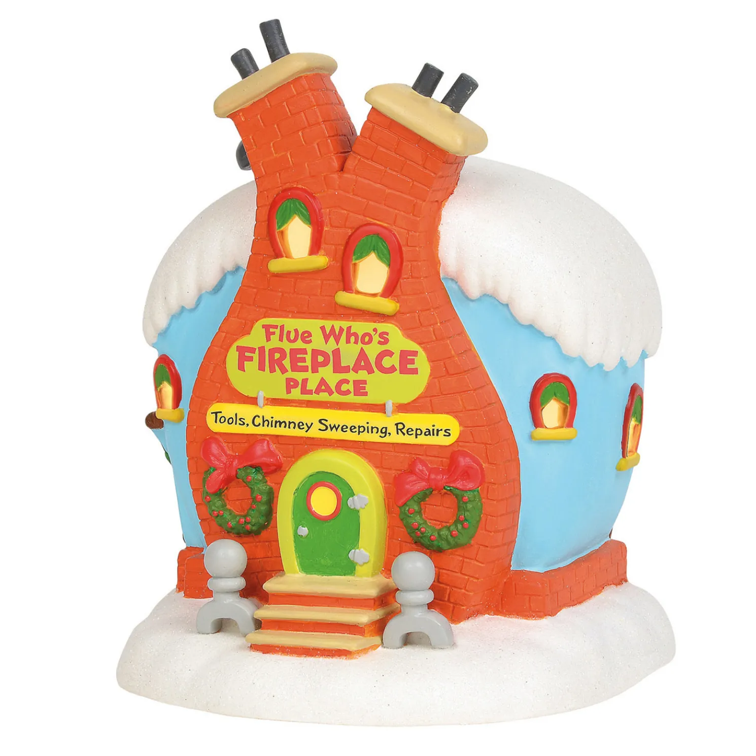Department 56 Grinch Village Flue Who's Fireplace Place Building 6003319
