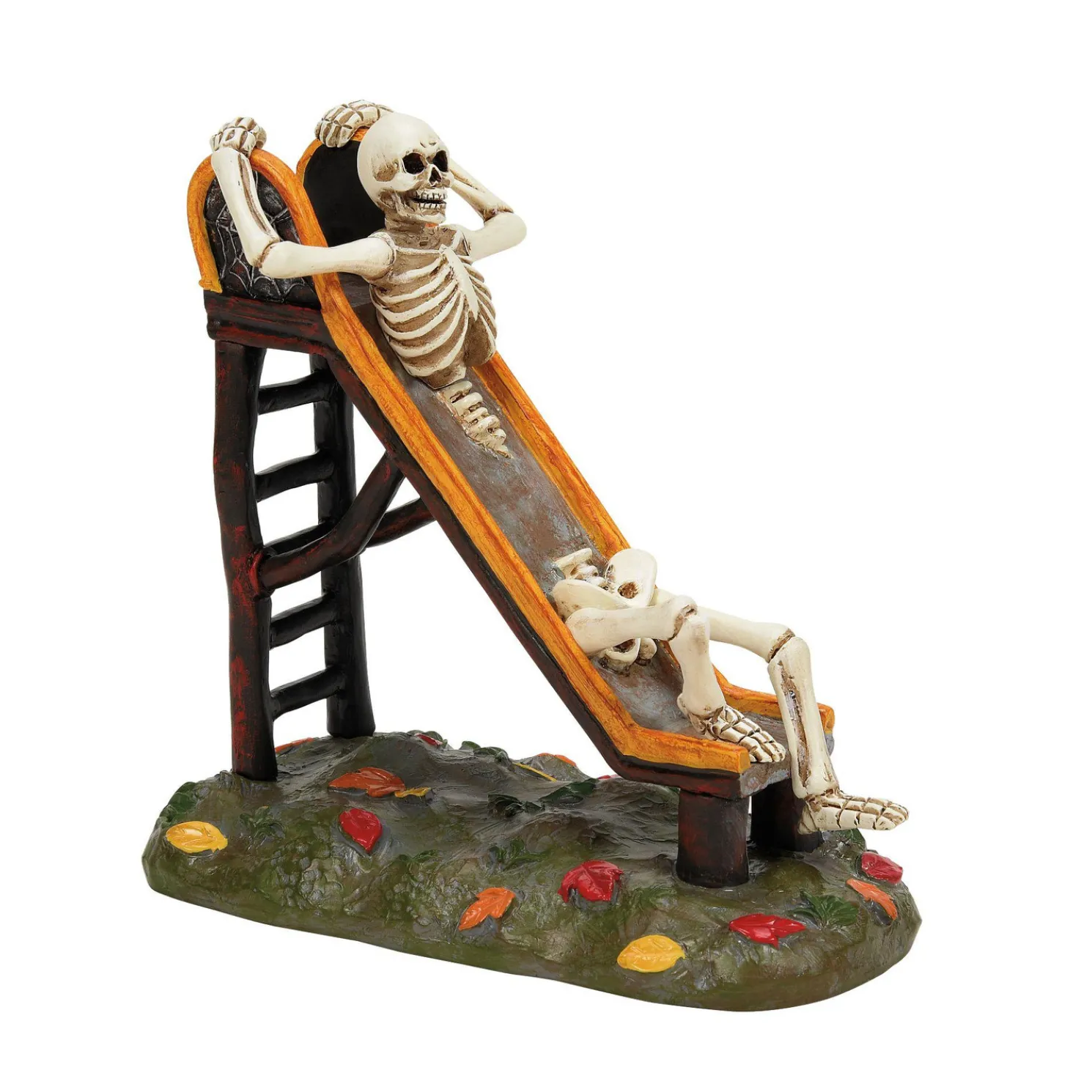 Department 56 Halloween Village Slippery Little Devil Skeleton on Slide Figure 6014714