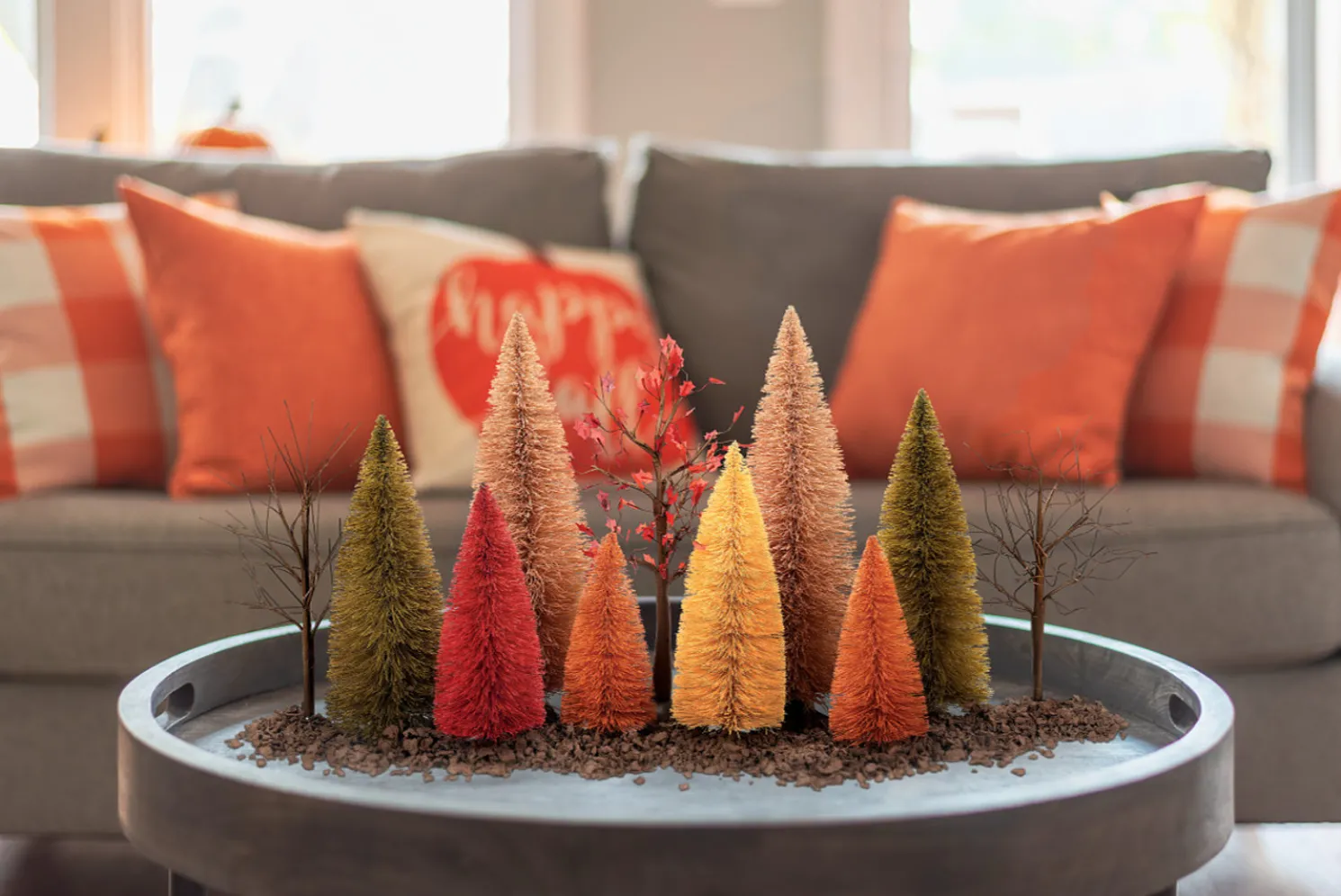 Department 56 Halloween or Fall Village Accessory A Splendid Fall Landscape Set 6013637