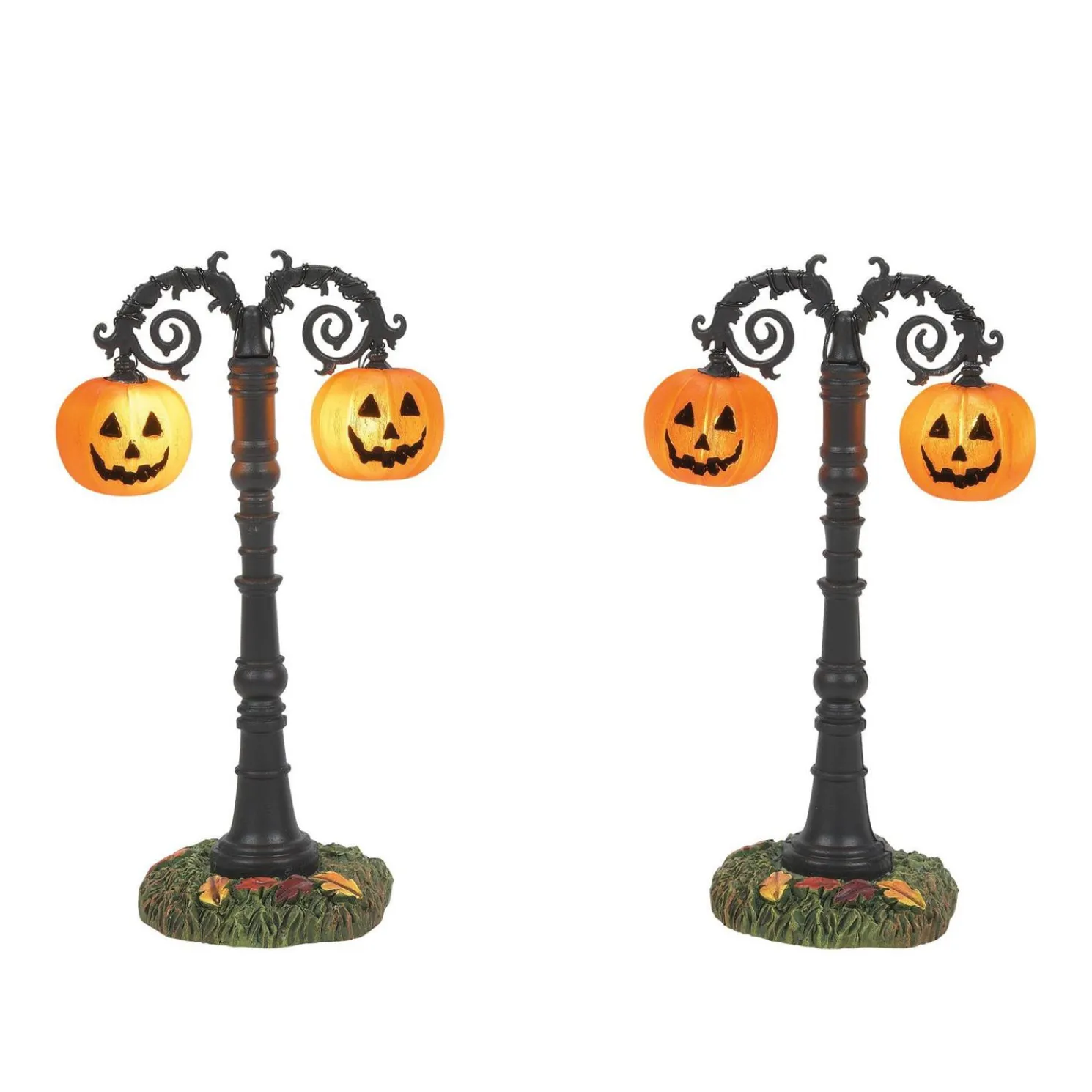 Department 56 Halloween Village Hallows Eve Lit Street Lamps 6012281