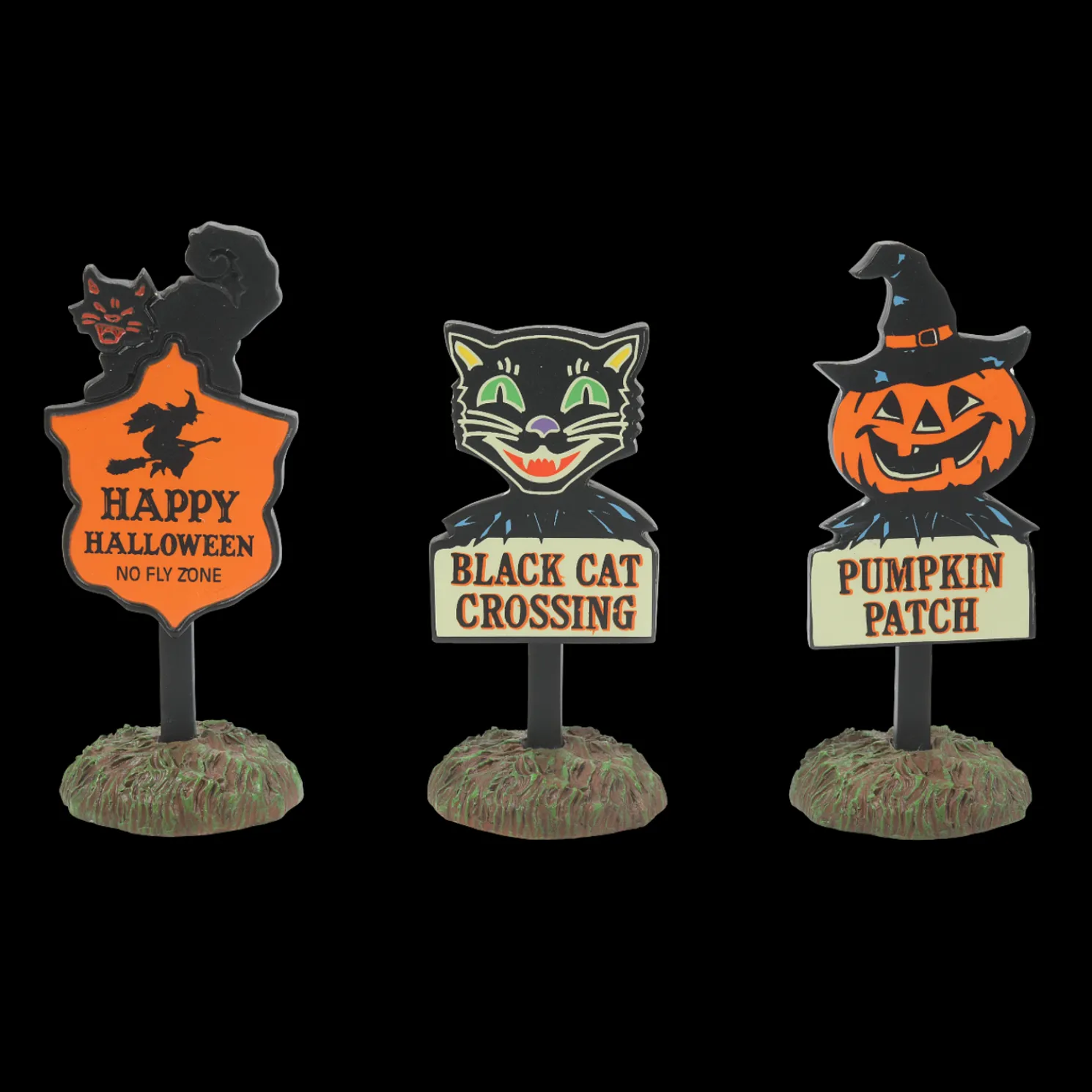 Department 56 Halloween Village Halloween Signs Set of 3 6009820