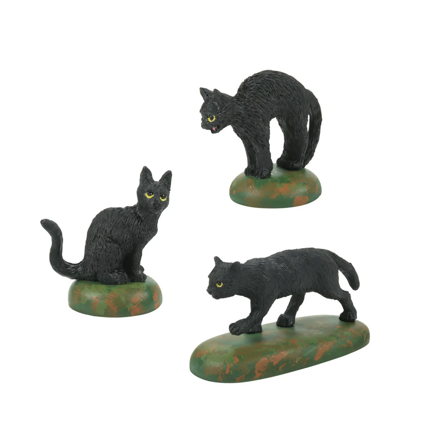 Department 56 Halloween Village A Clowder Of Black Cats Figure 6007711