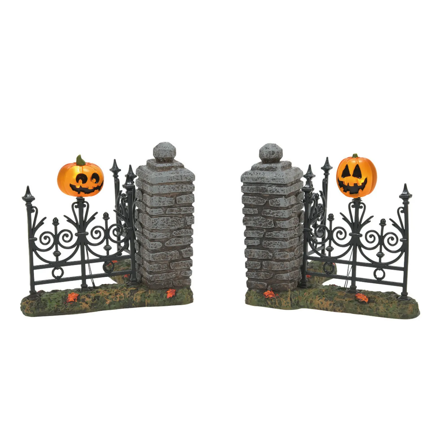 Department 56 Halloween Village Jack Lantern Lit Fence Corners 6007702