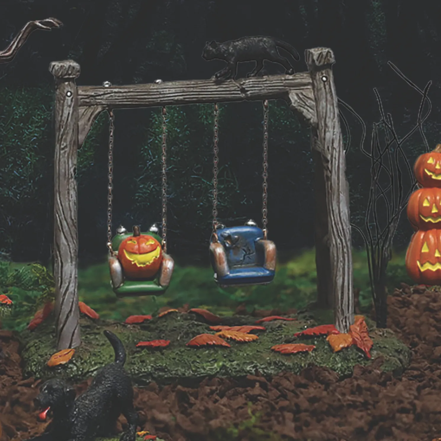Department 56 Halloween Village Got A Push? Swing Set Accessory 6014713