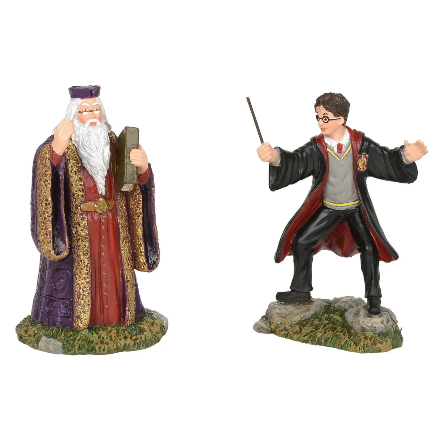 Department 56 Harry Potter Village Harry and The Headmaster Figure Set of 2 6002314