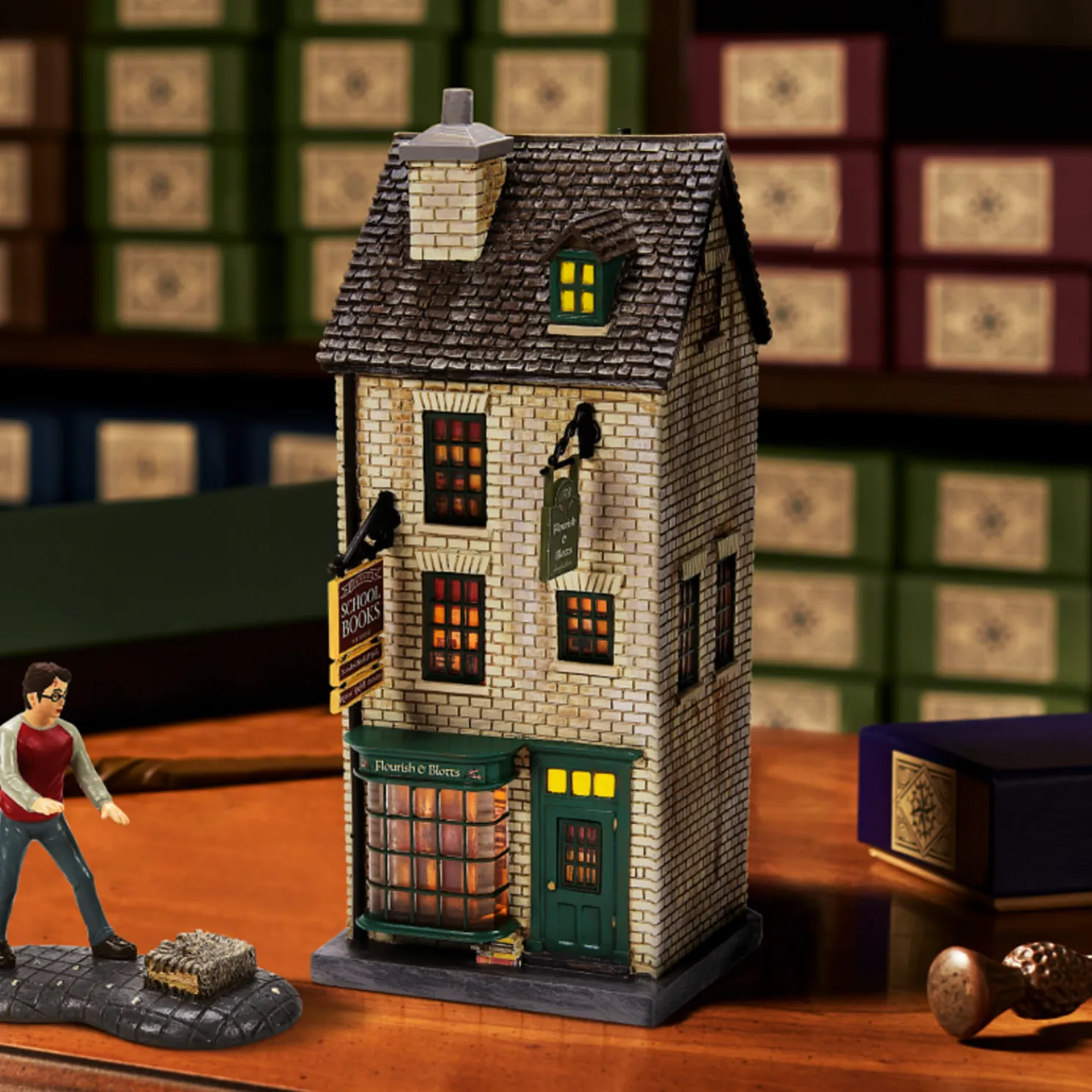 Department 56 Harry Potter Village Flourish and Blotts Building 6010455