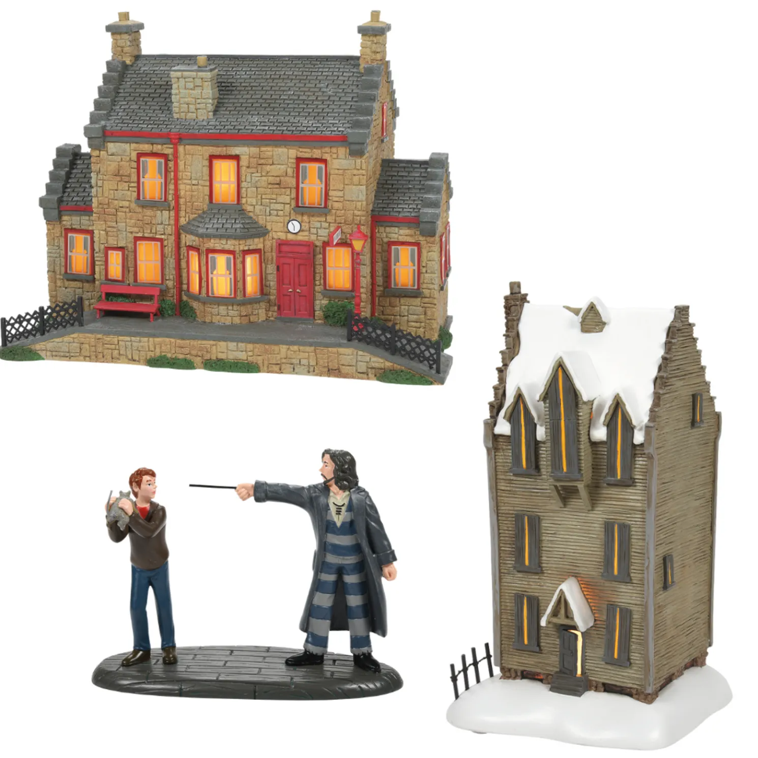 Department 56 Harry Potter Village NEW for 2022 3 pc Set Shreiking Shack, Come Out & Play, Peter and Hogsmeade Station