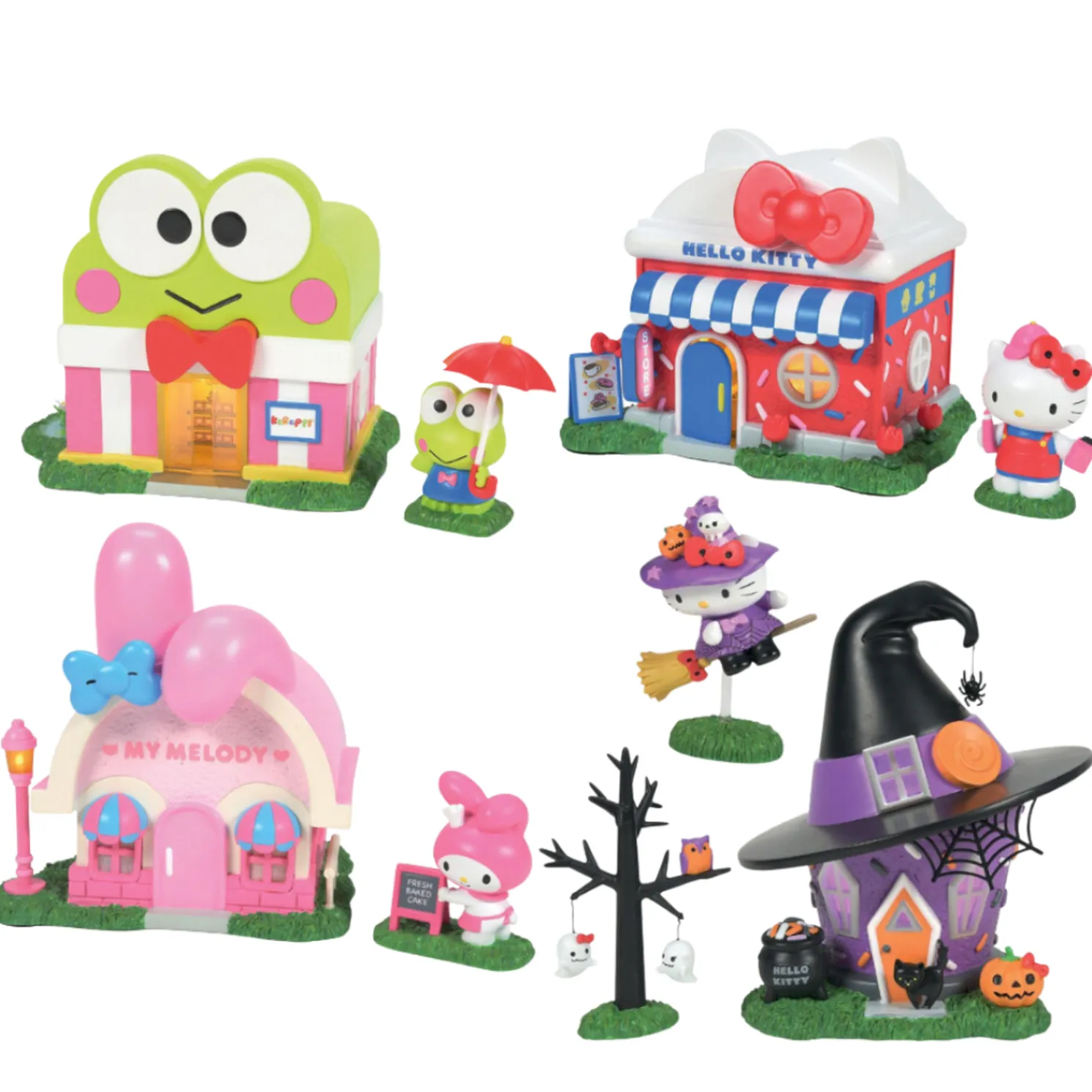 Department 56 Hello Kitty Sanrio Village 9 Pc Set