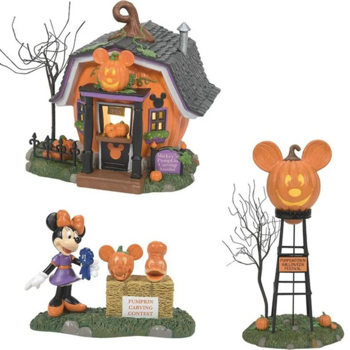 Department 56 Mickey's Pumpkintown 2023 Set