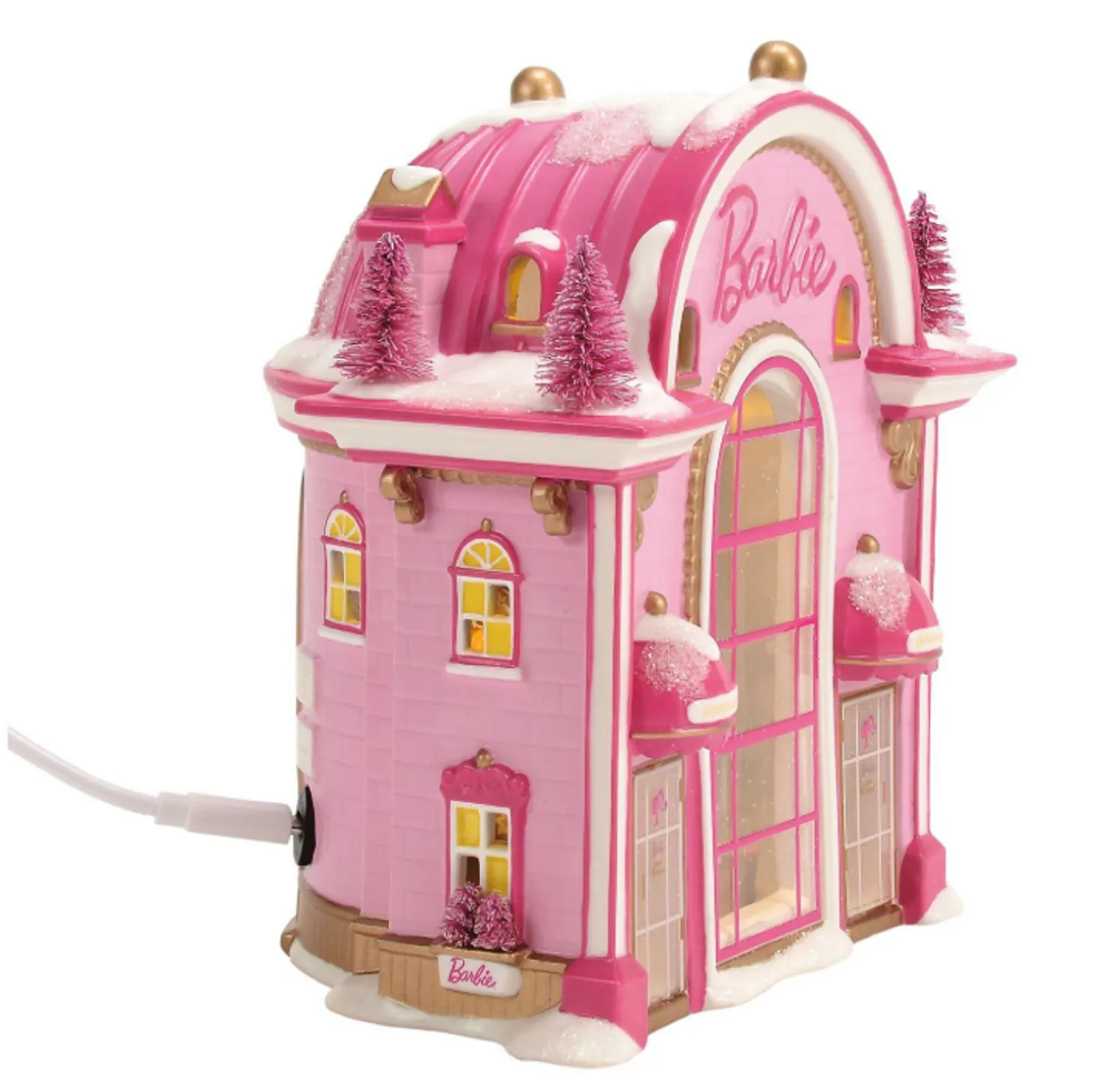 Department 56 North Pole Village Barbie Gown Boutique Building 6014682