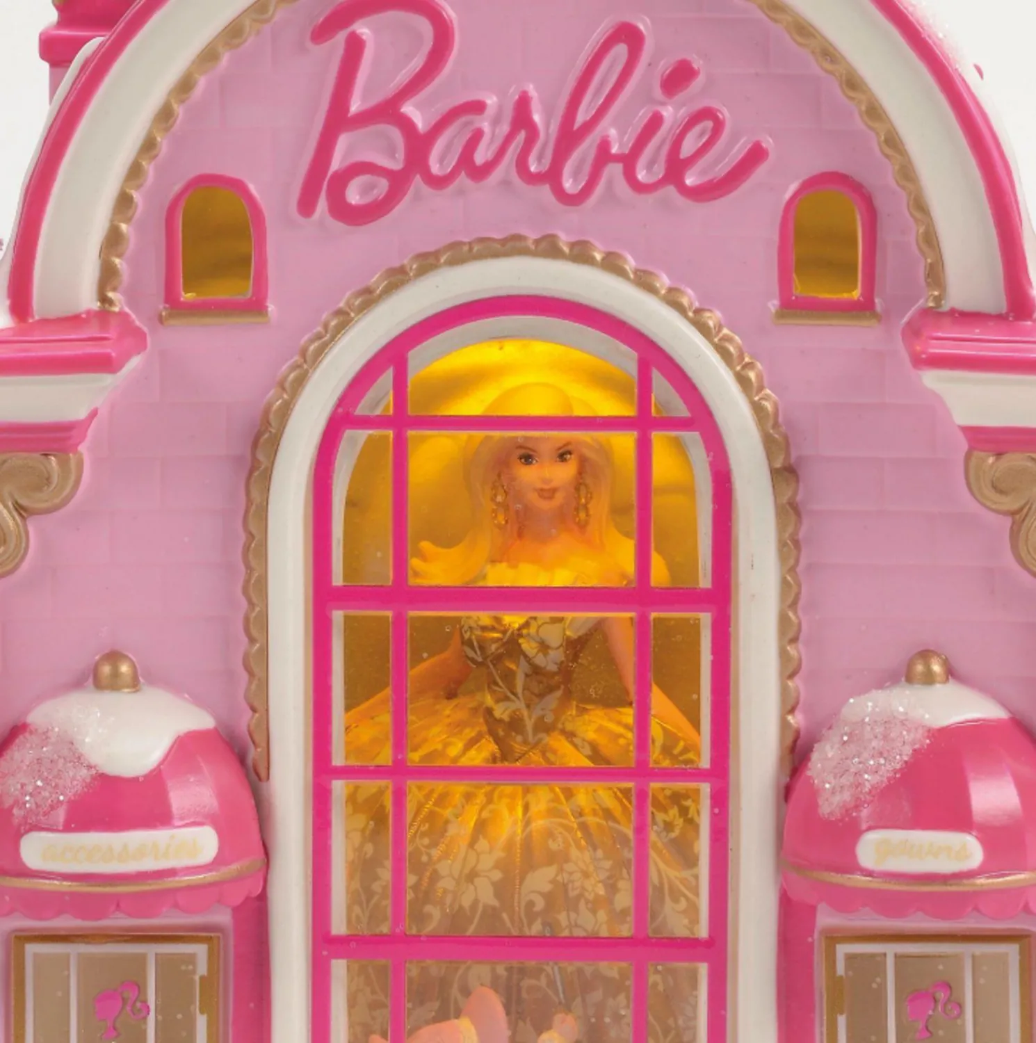 Department 56 North Pole Village Barbie Gown Boutique Building 6014682