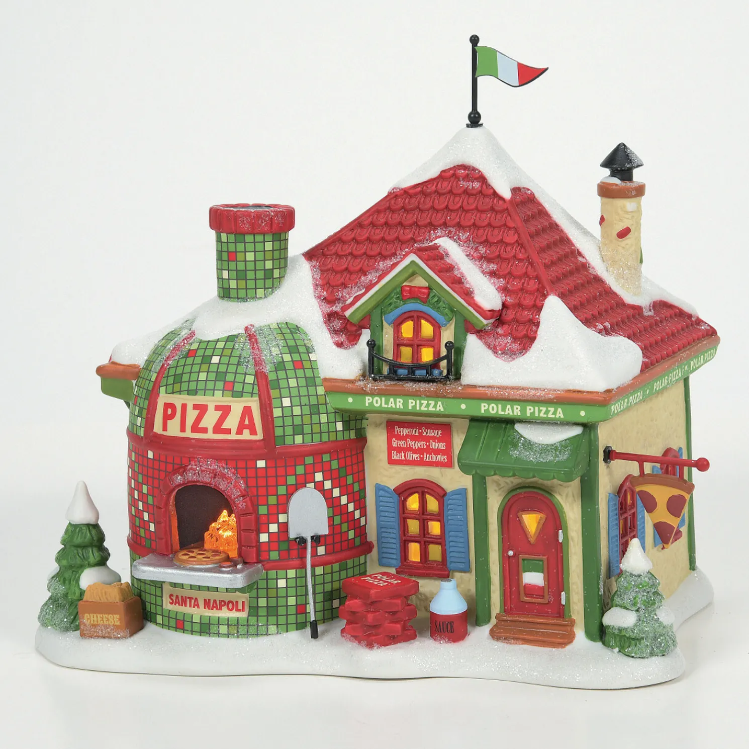 Department 56 North Pole Village North Pole Polar Pizza Building 6007612