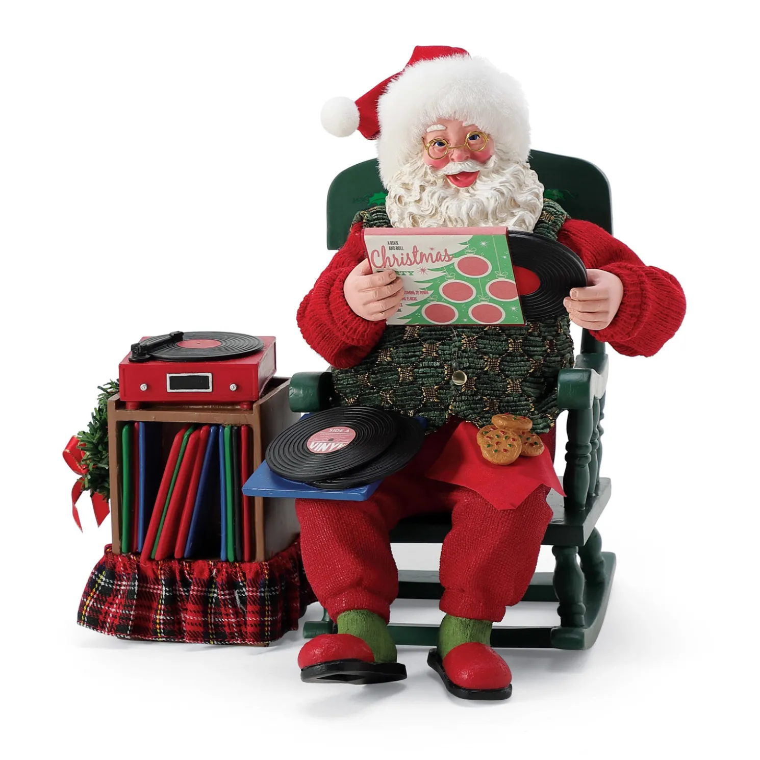 Department 56 Possible Dreams Santa Christmas Grooves Figure 6016450