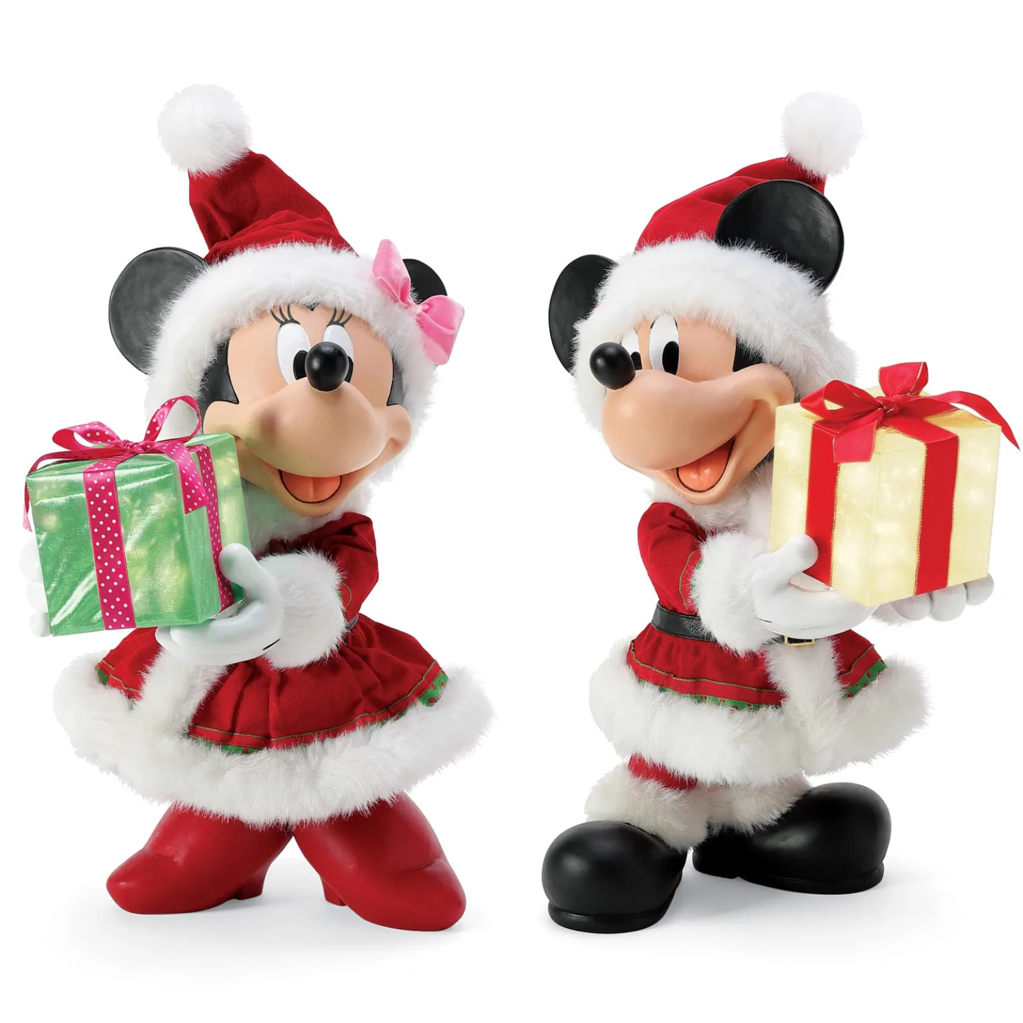 Department 56 Possible Dreams Disney Mickey or Minnie's Big Gift Large Figures