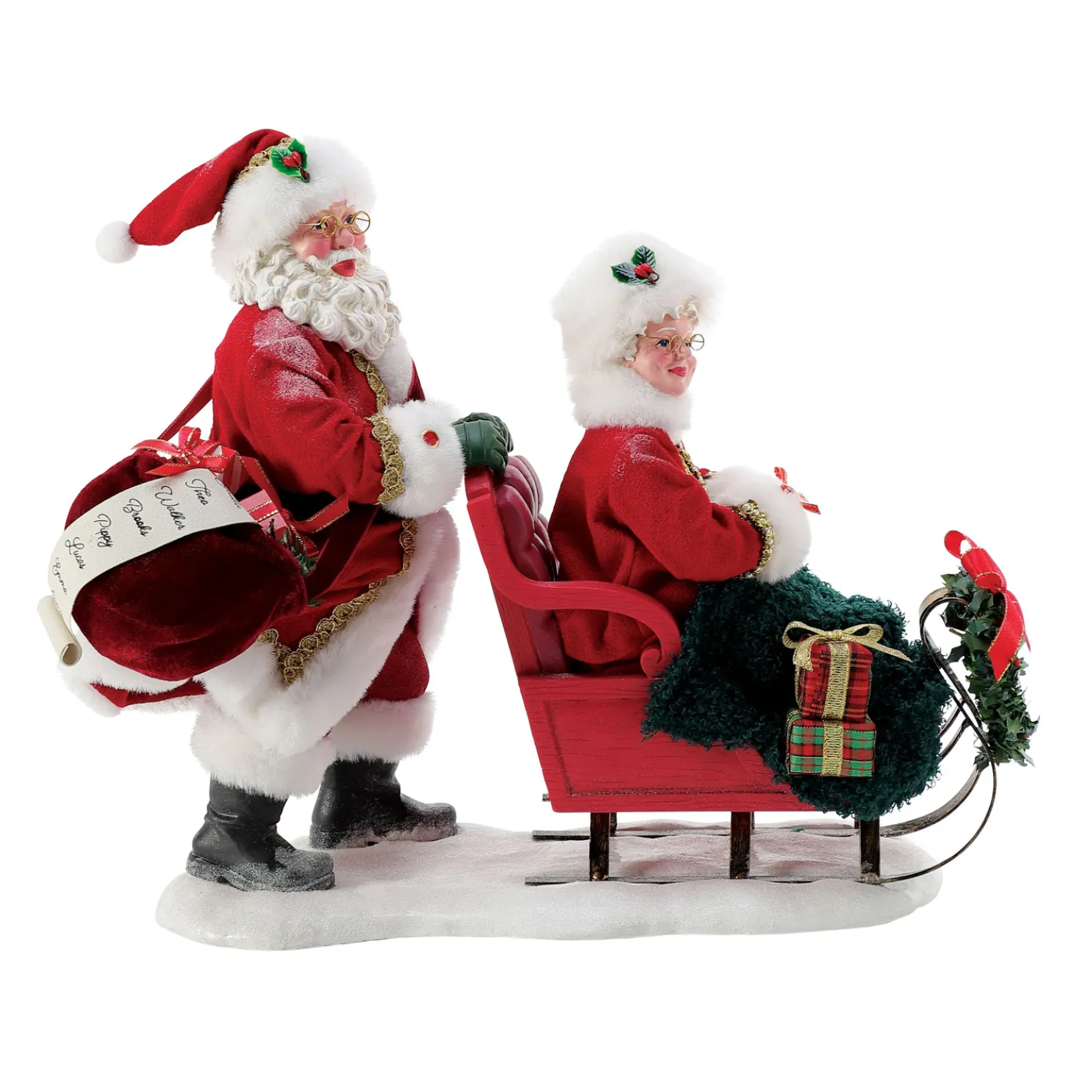 Department 56 Possible Dreams Santa Limited Edition Anniversary Ruby Sleigh Figure 6016465