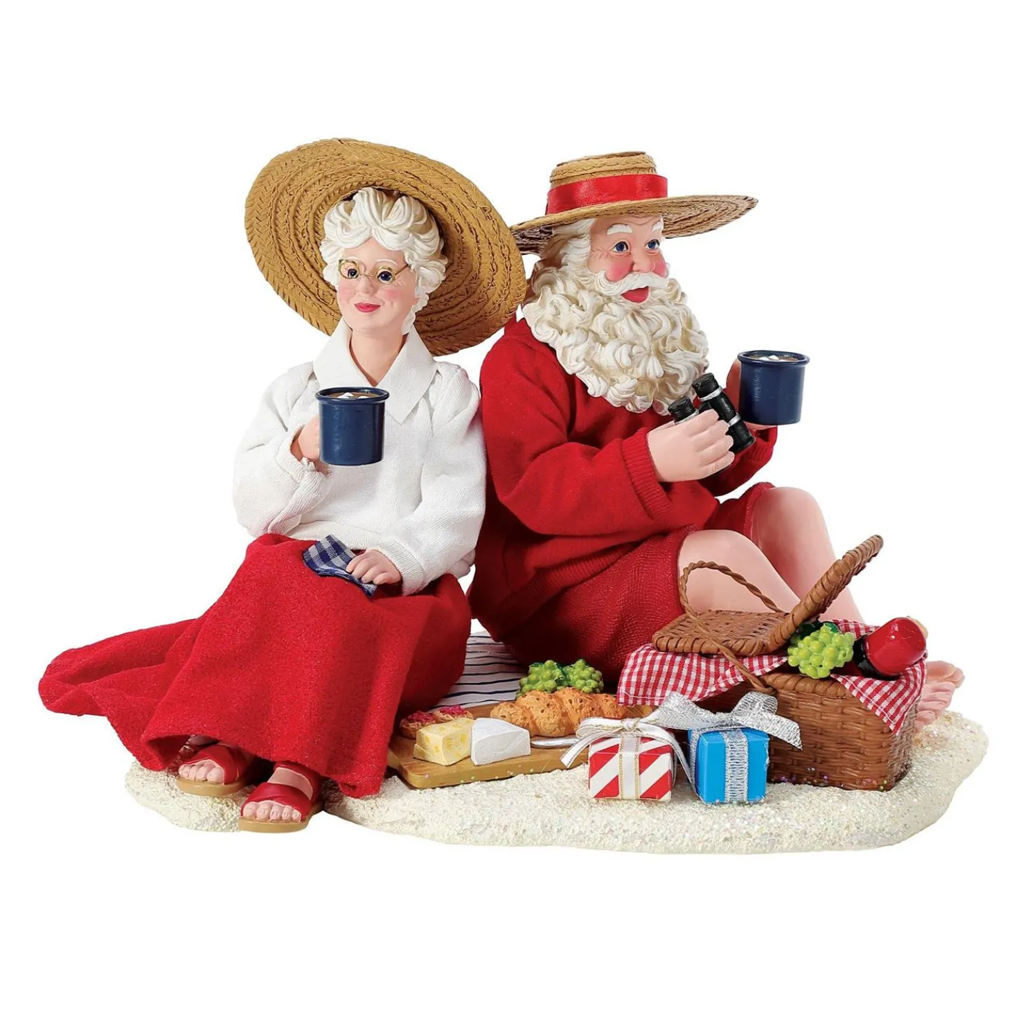 Department 56 Possible Dreams Life is a Picnic Santa and Mrs. Figure 6012189