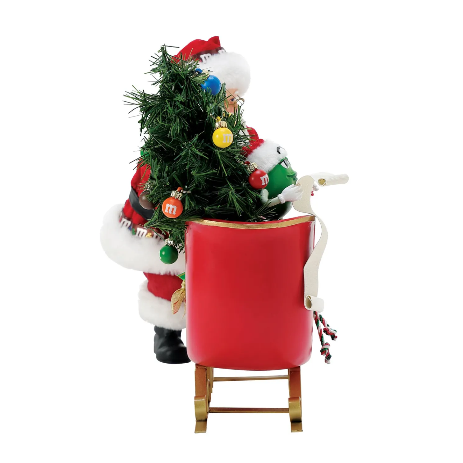 Department 56 Possible Dreams Santa M&M Sleigh Figure 6016481