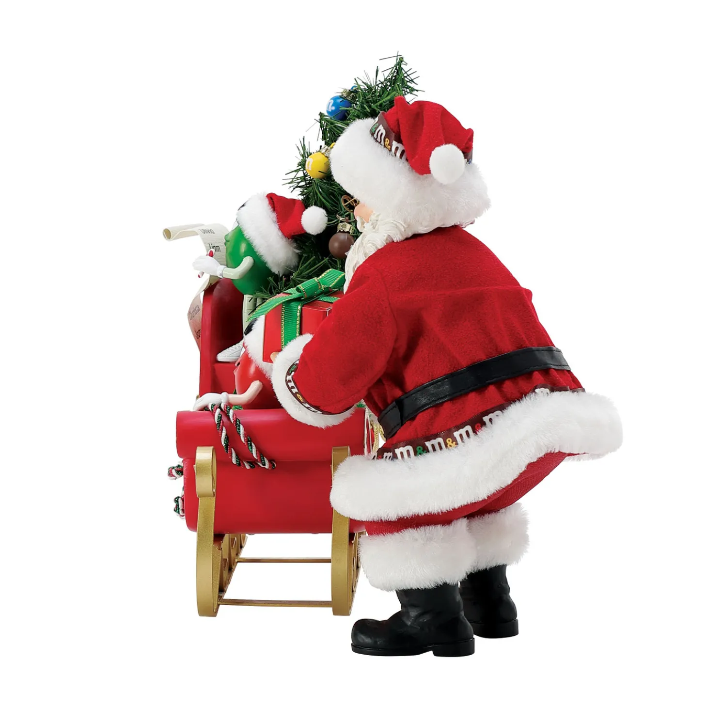 Department 56 Possible Dreams Santa M&M Sleigh Figure 6016481