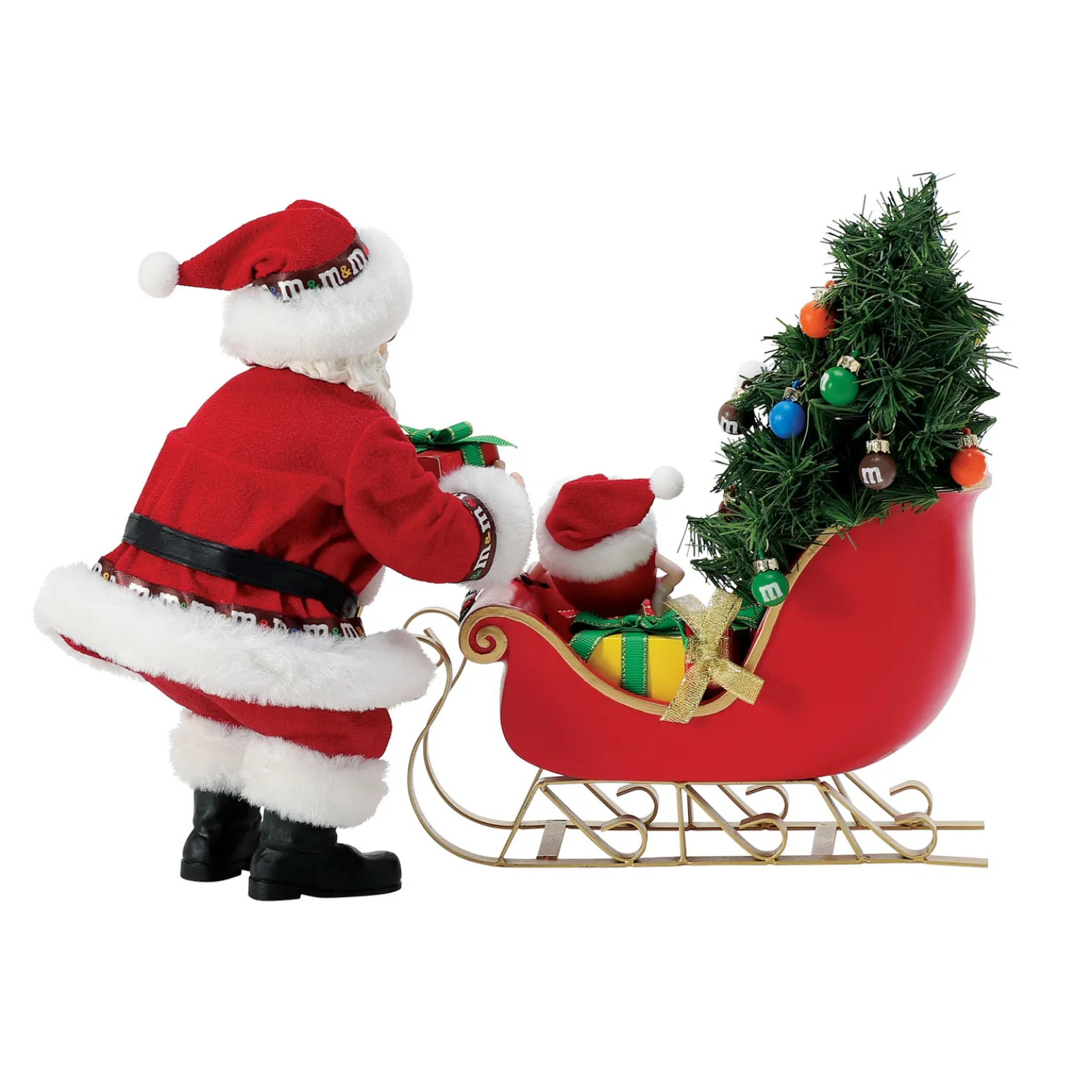 Department 56 Possible Dreams Santa M&M Sleigh Figure 6016481
