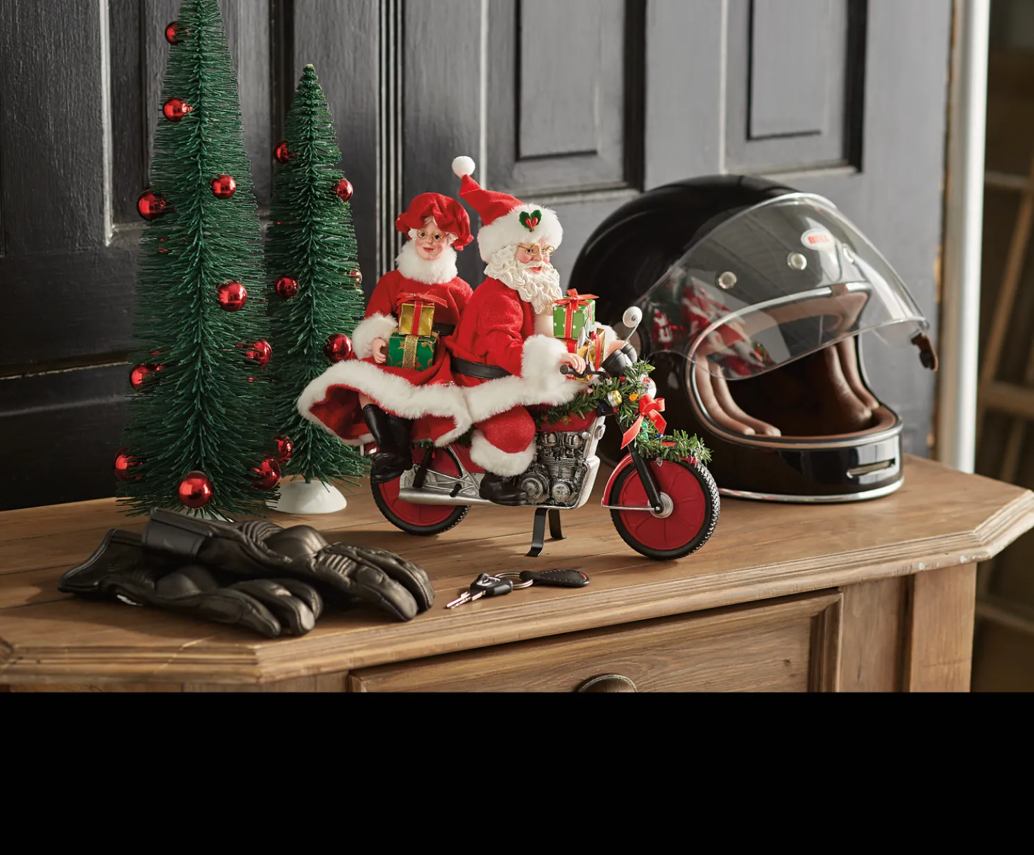 Department 56 Possible Dreams Santa On Any Sunday Motorcycle Figure 6012222