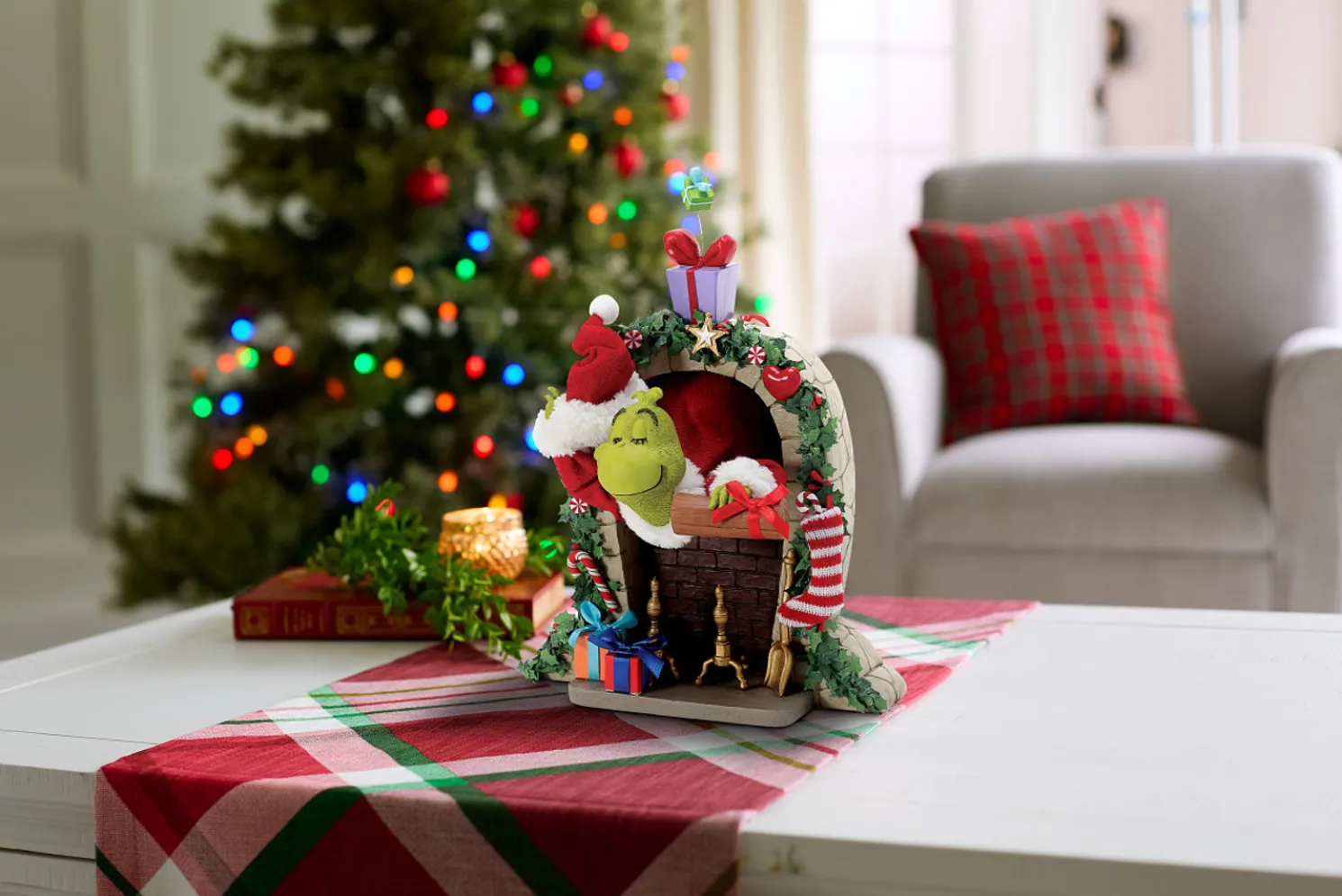 Department 56 Possible Dreams Up The Chimney Grinch Figure 6014777