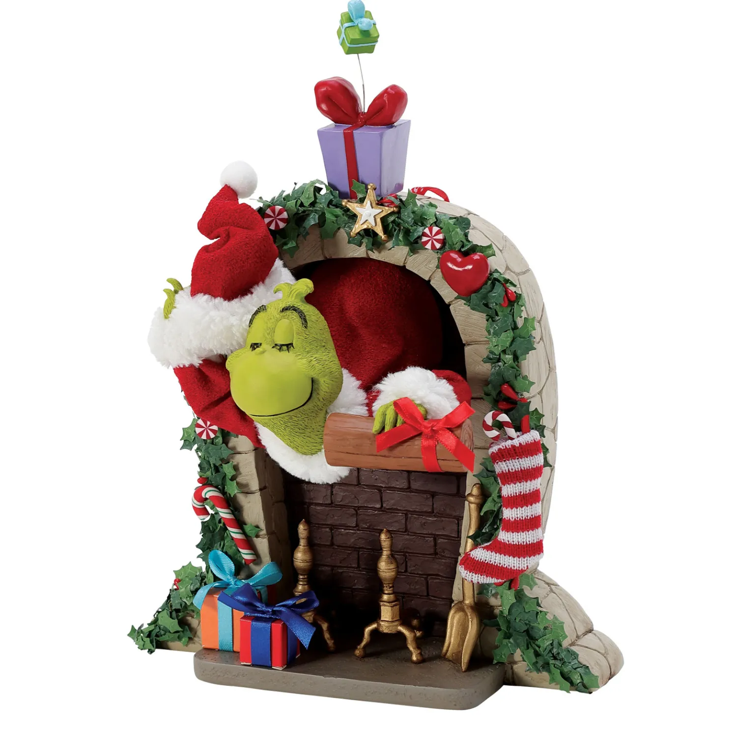 Department 56 Possible Dreams Up The Chimney Grinch Figure 6014777