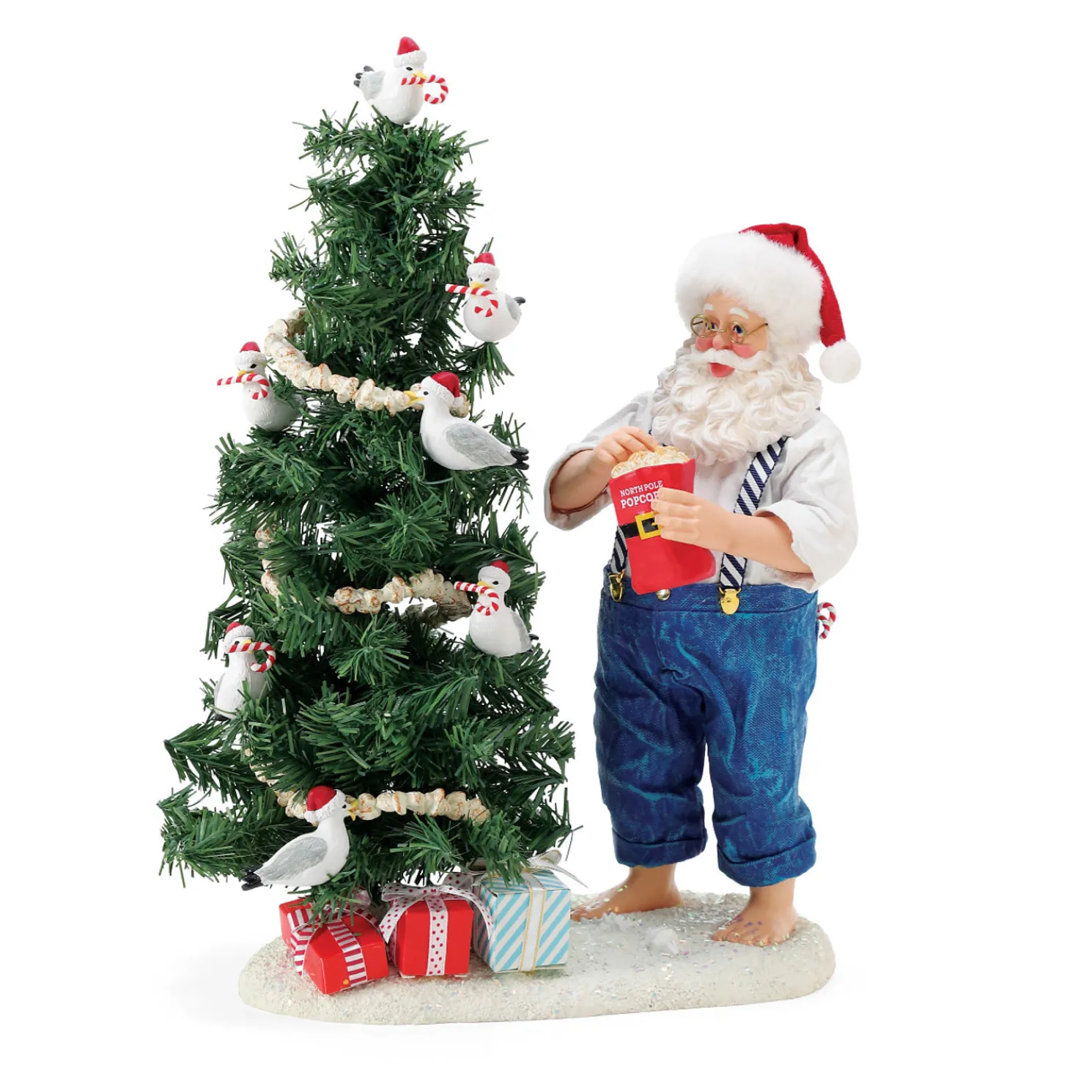 Department 56 Possible Dreams Santa Flocked Seagull Tree Figure 6016148