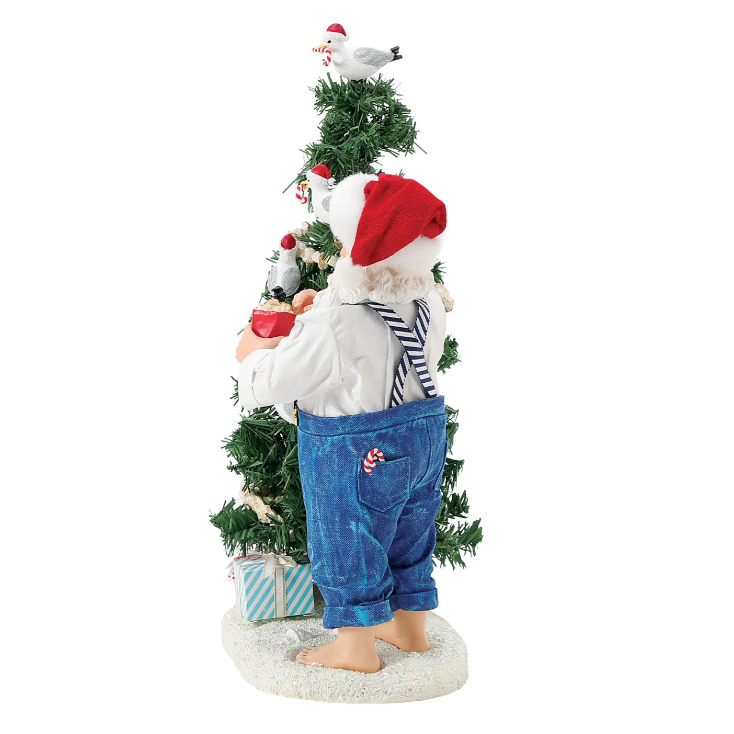 Department 56 Possible Dreams Santa Flocked Seagull Tree Figure 6016148