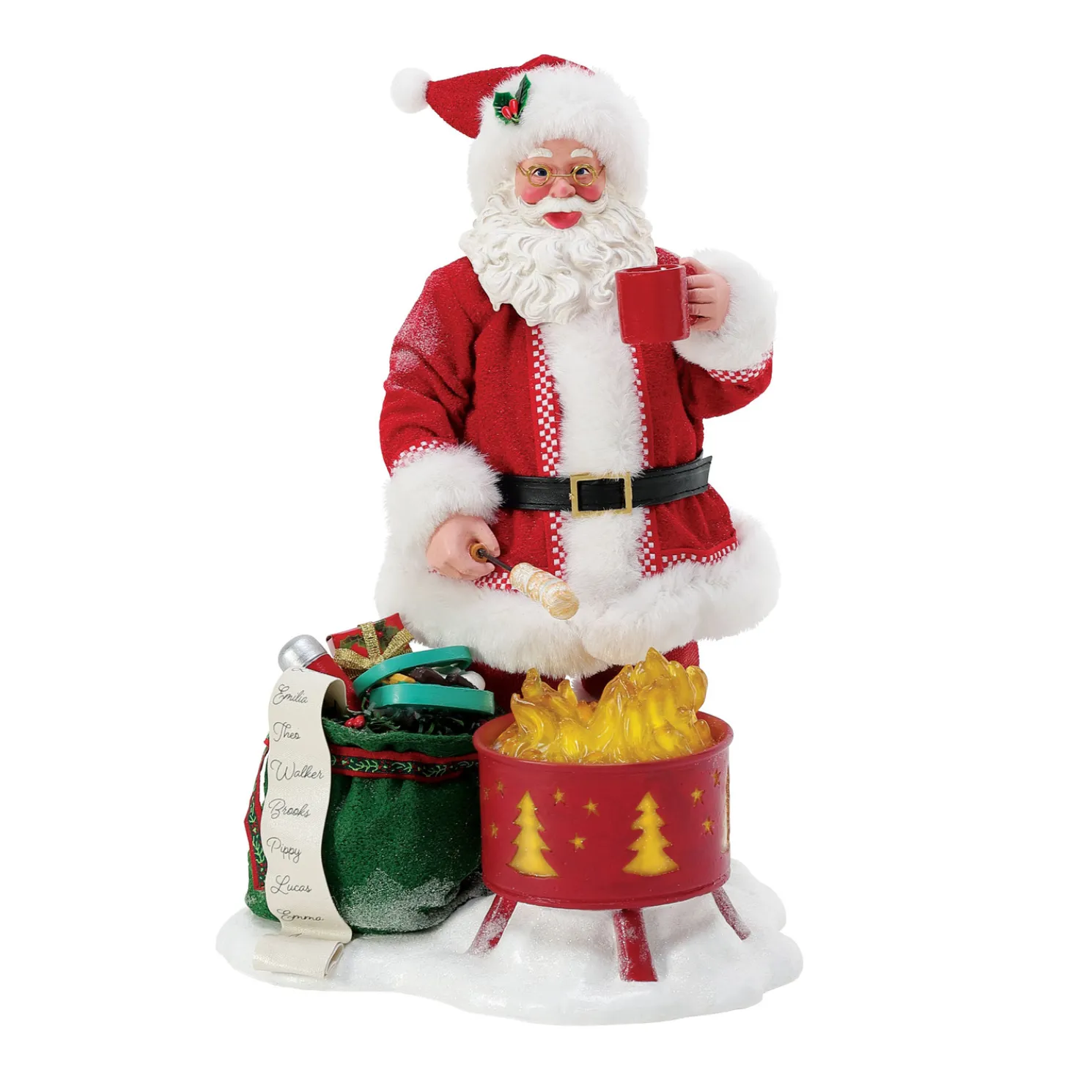 Department 56 Possible Dreams Santa S'More the Merrier Figure 6014797