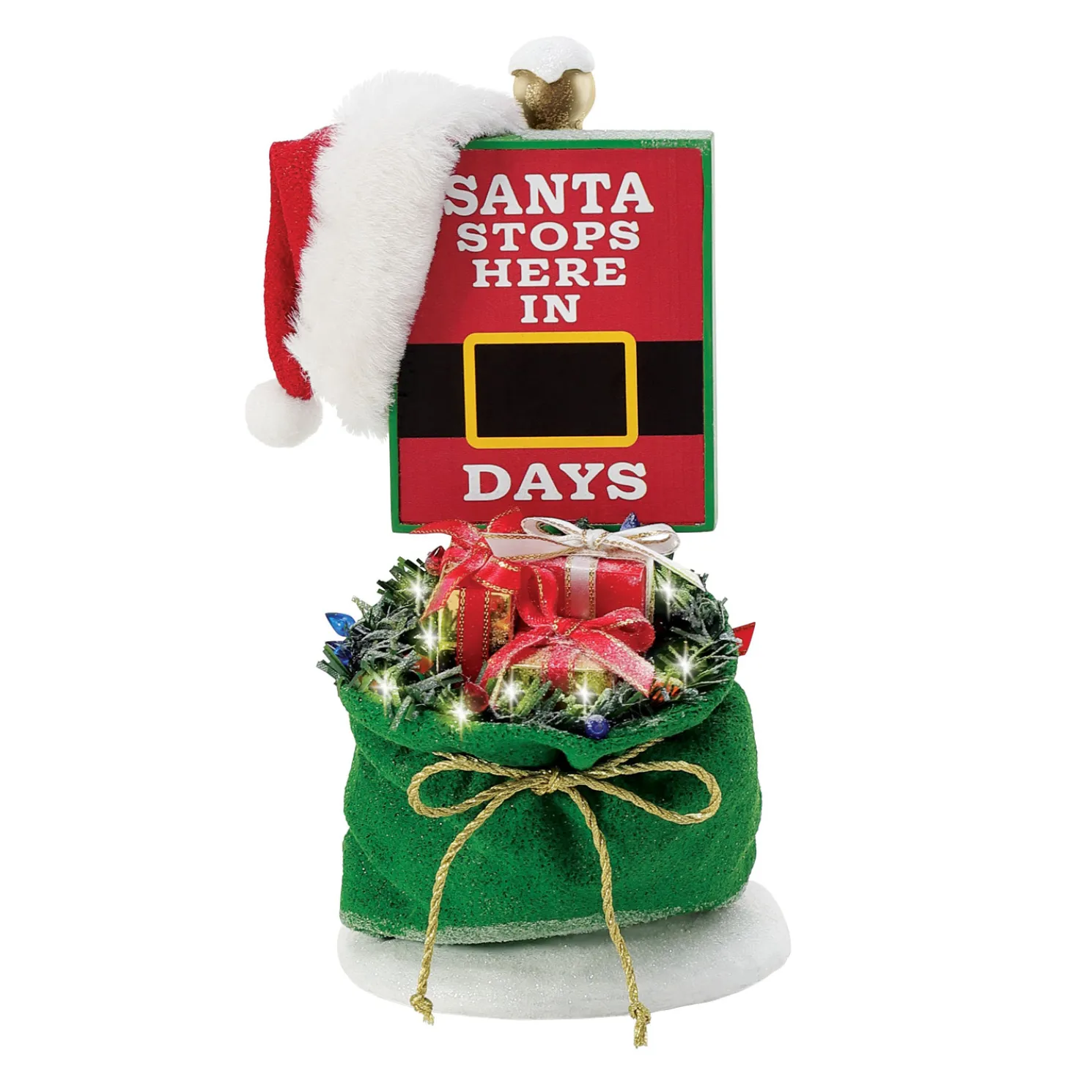 Department 56 Possible Dreams Santa Santa Stops Here Sign 6014783