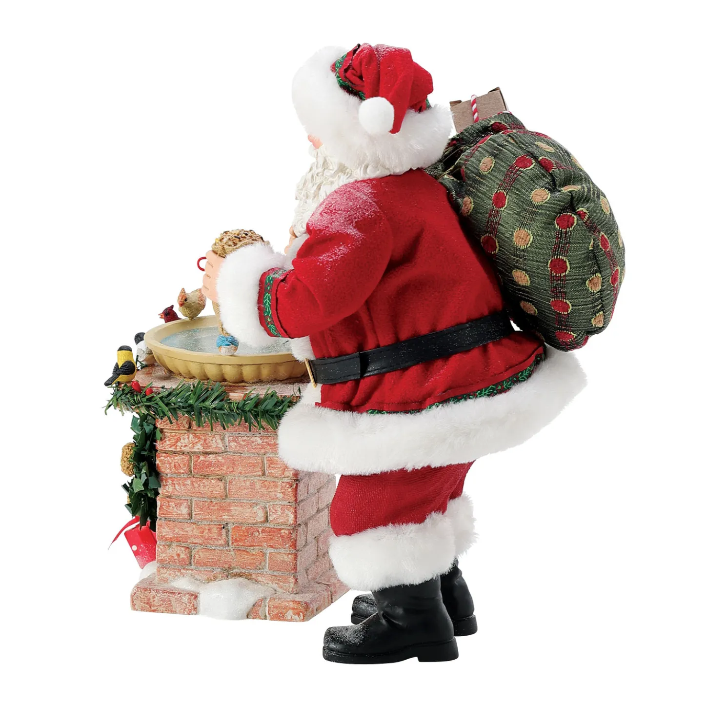 Department 56 Possible Dreams Santa Bird Bath Figure 6016498