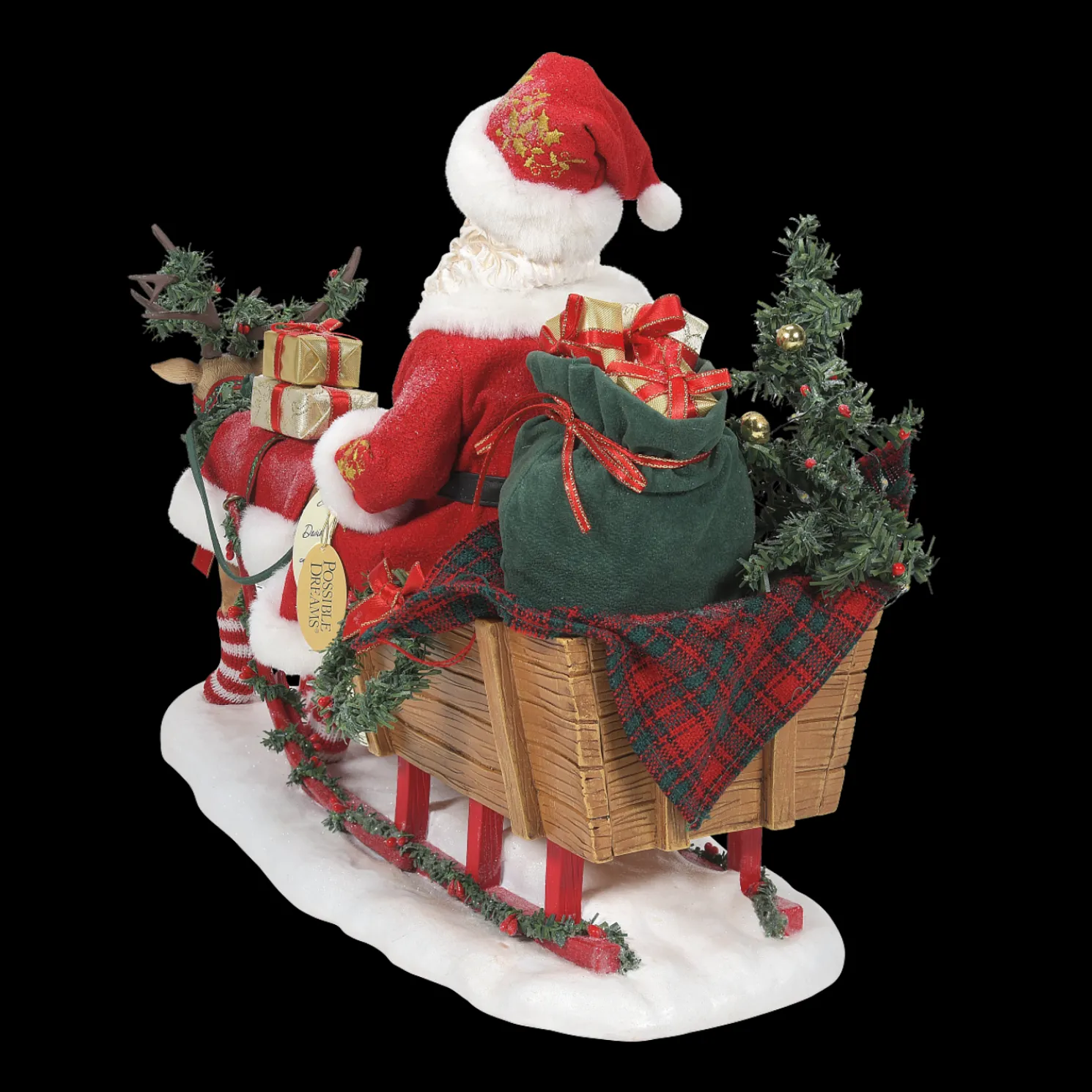 Department 56 Possible Dreams LED Lighted Santa Through the Woods 6010217