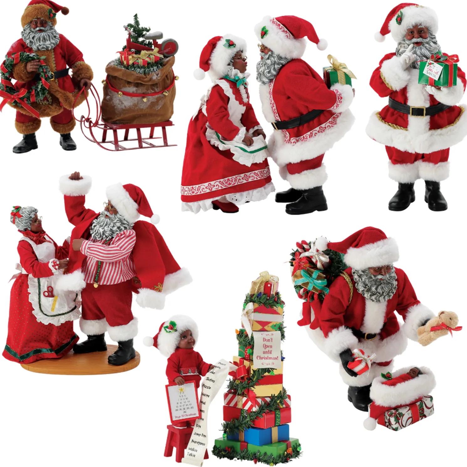 Department 56 Possible Dreams African American Santa 2025 Set