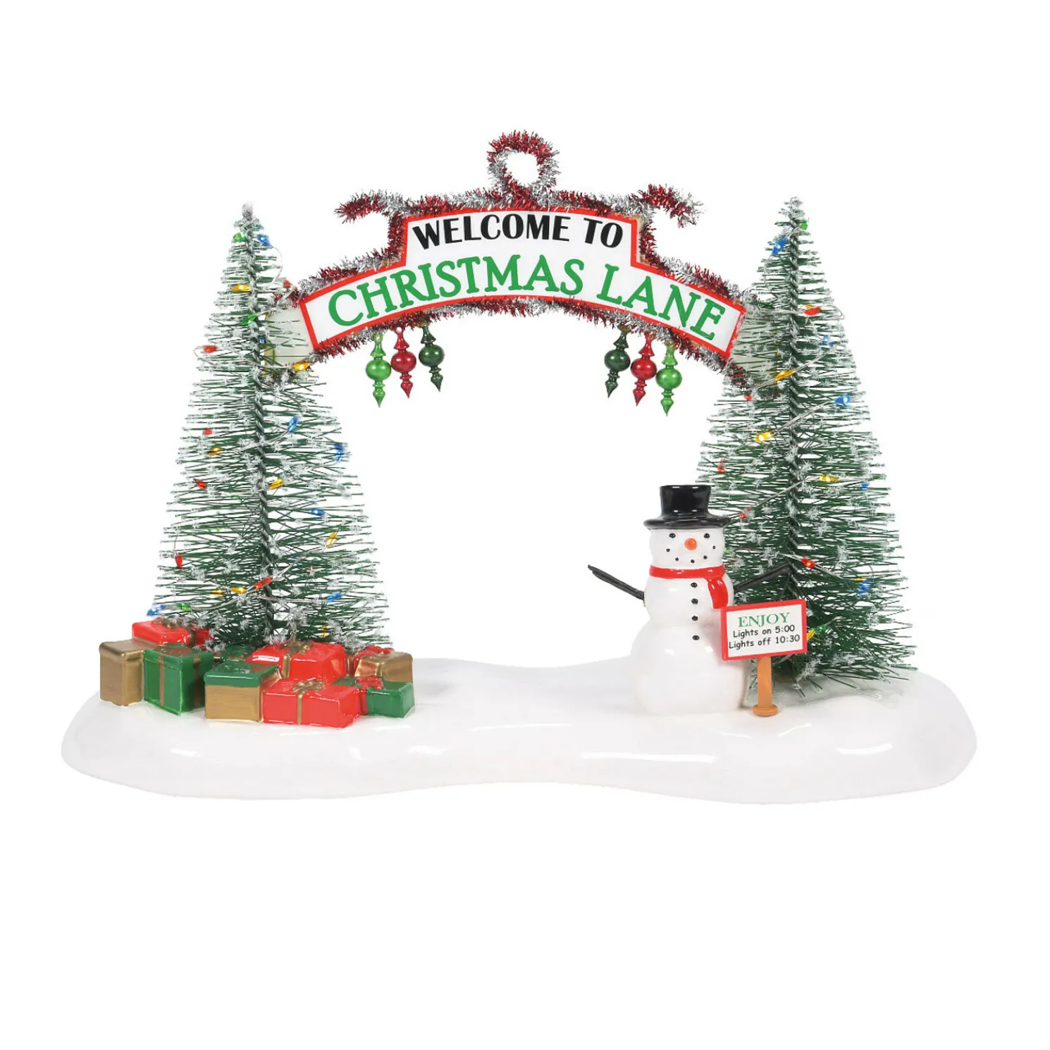 Department 56 Snow Village A Festive Christmas Gate 6007268