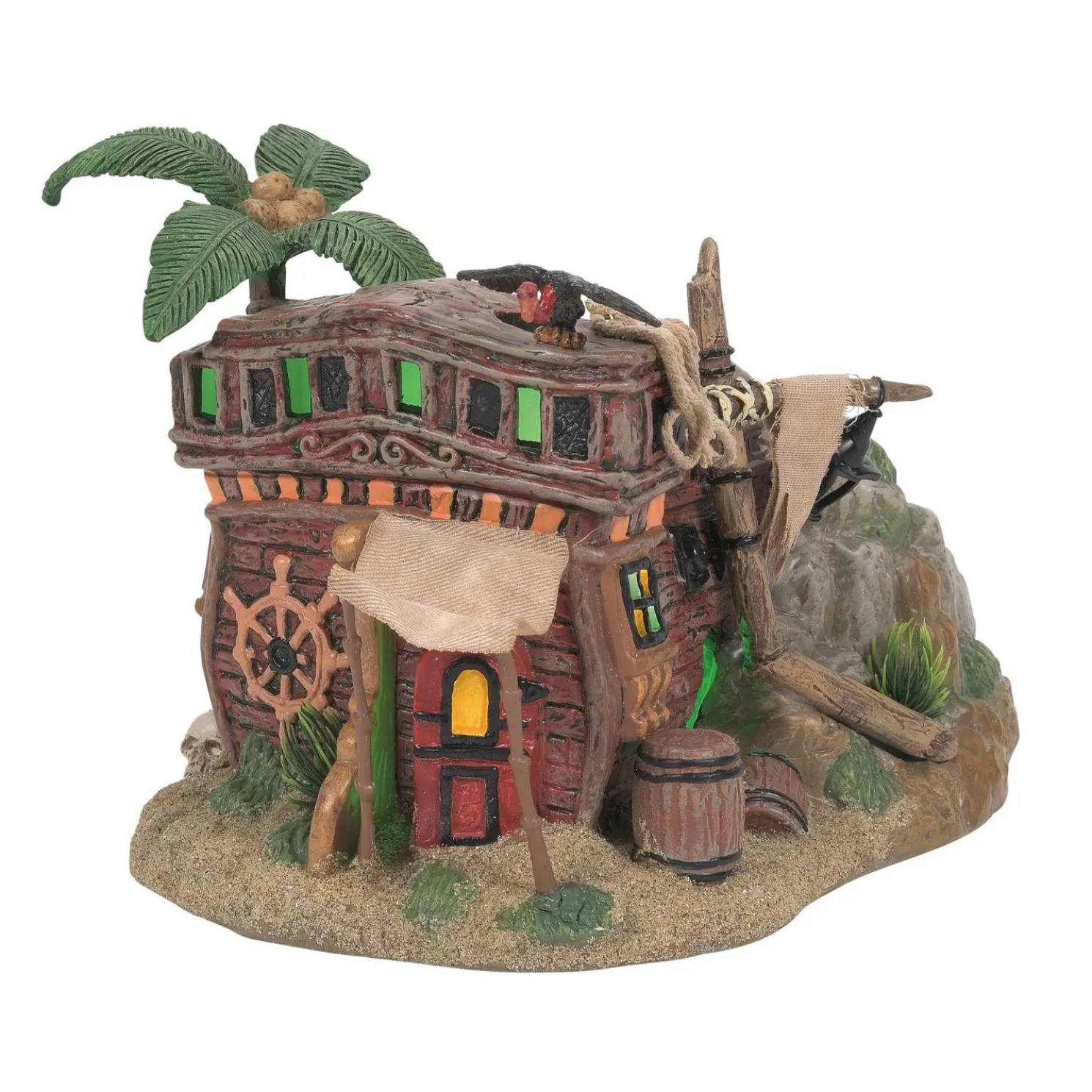 Department 56 Snow Village Halloween Pirate Haven Hideaway Building 6011440
