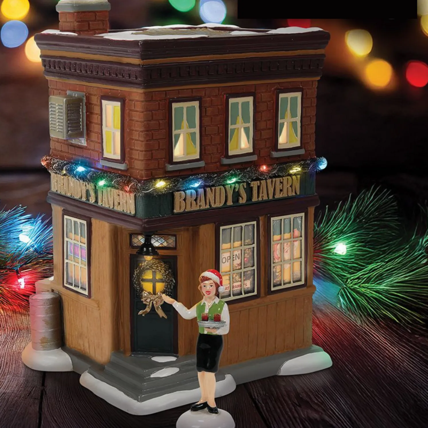 Department 56 Snow Village Brandy's Tavern Building 6017437