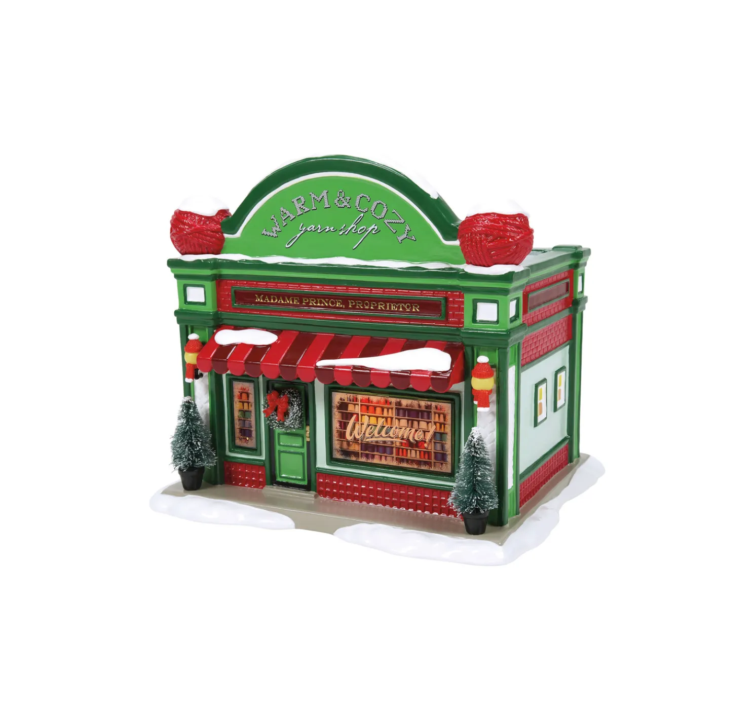 Department 56 Snow Village Warm & Cozy Yarn Shop 6013586