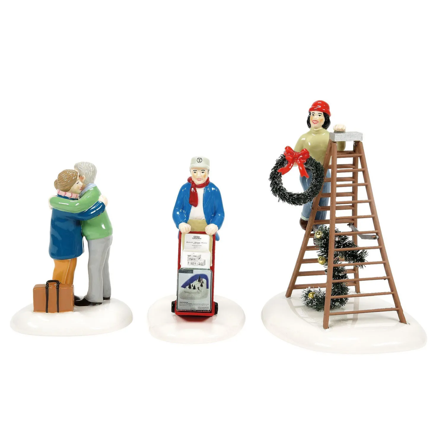 Department 56 Snow Village Friends & Neighbors Figures Set of 3 6013450