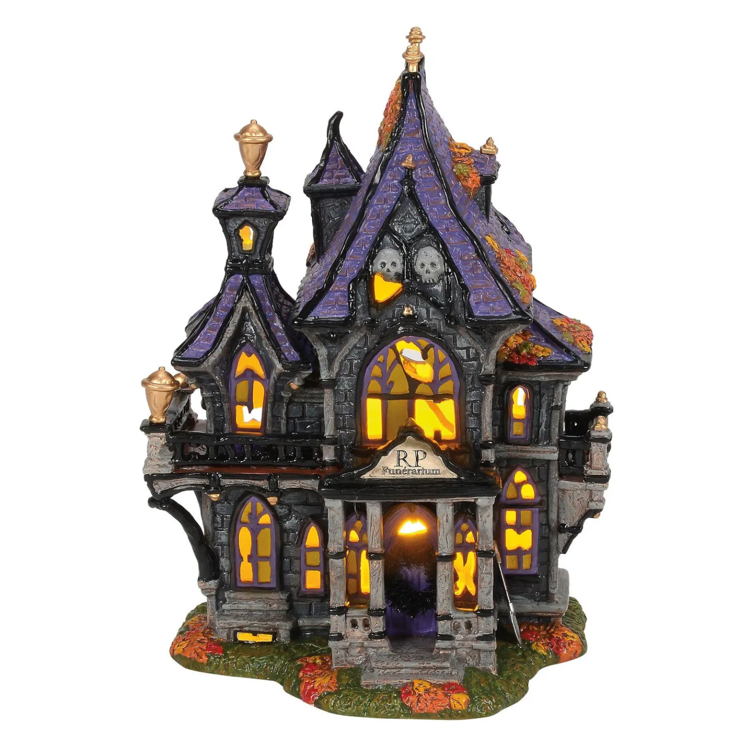 Department 56 Snow Village Halloween Puckett's Funerarium Building 6014660
