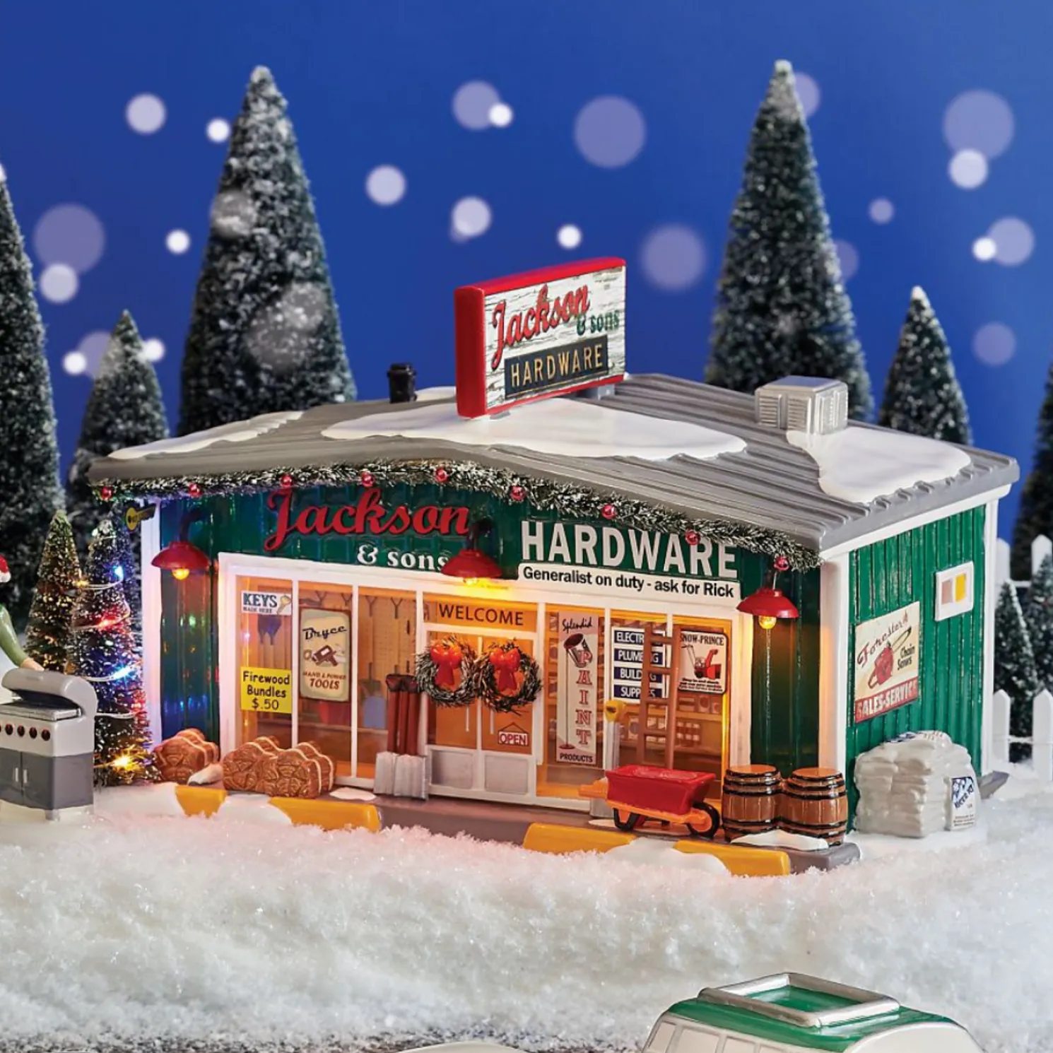 Department 56 Snow Village Jackson & Son's Hardware 6013447