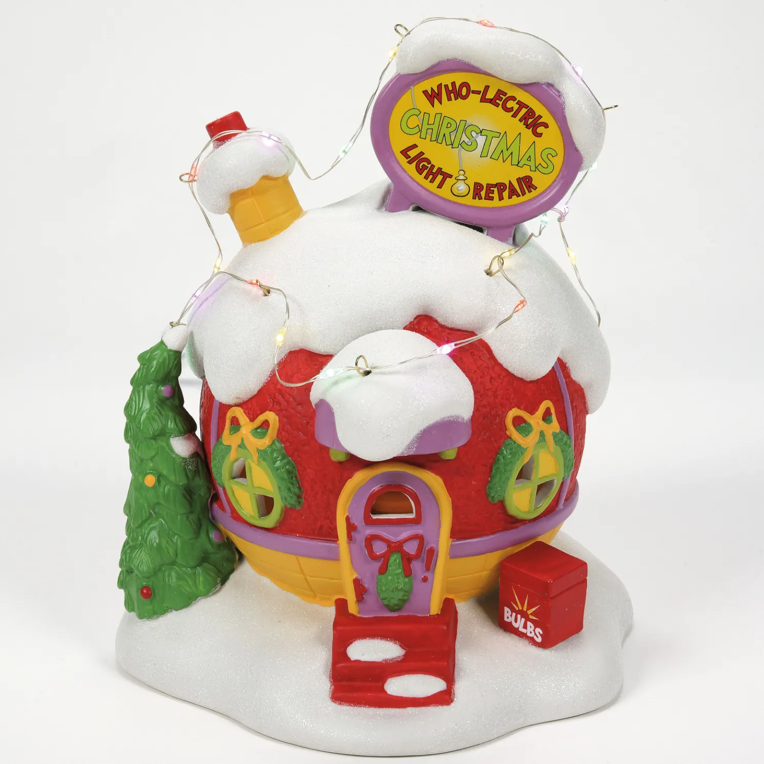 Department 56 The Grinch Village Who-Lectric Xmas Light Repair Building 6013020