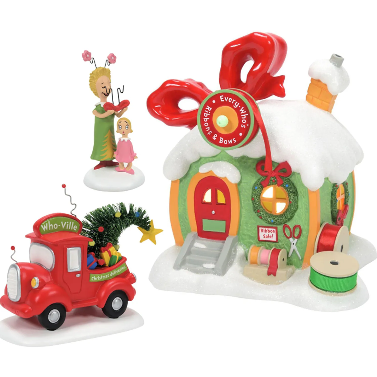 Department 56 The Grinch Village New for 2023 3 pc Set