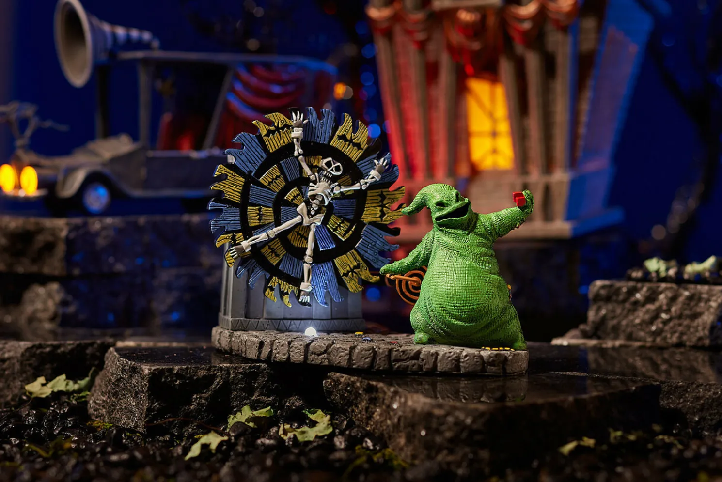 Department 56 The Nightmare Before Christmas Oogie Boogie Gives a Spin Animated Village Figure 6004819