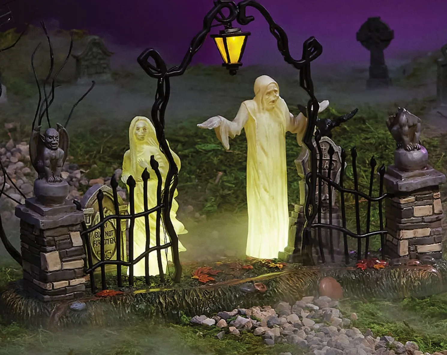 Department Halloween Village Lighted Spiritual Guidance Cemetery Gate 6013640