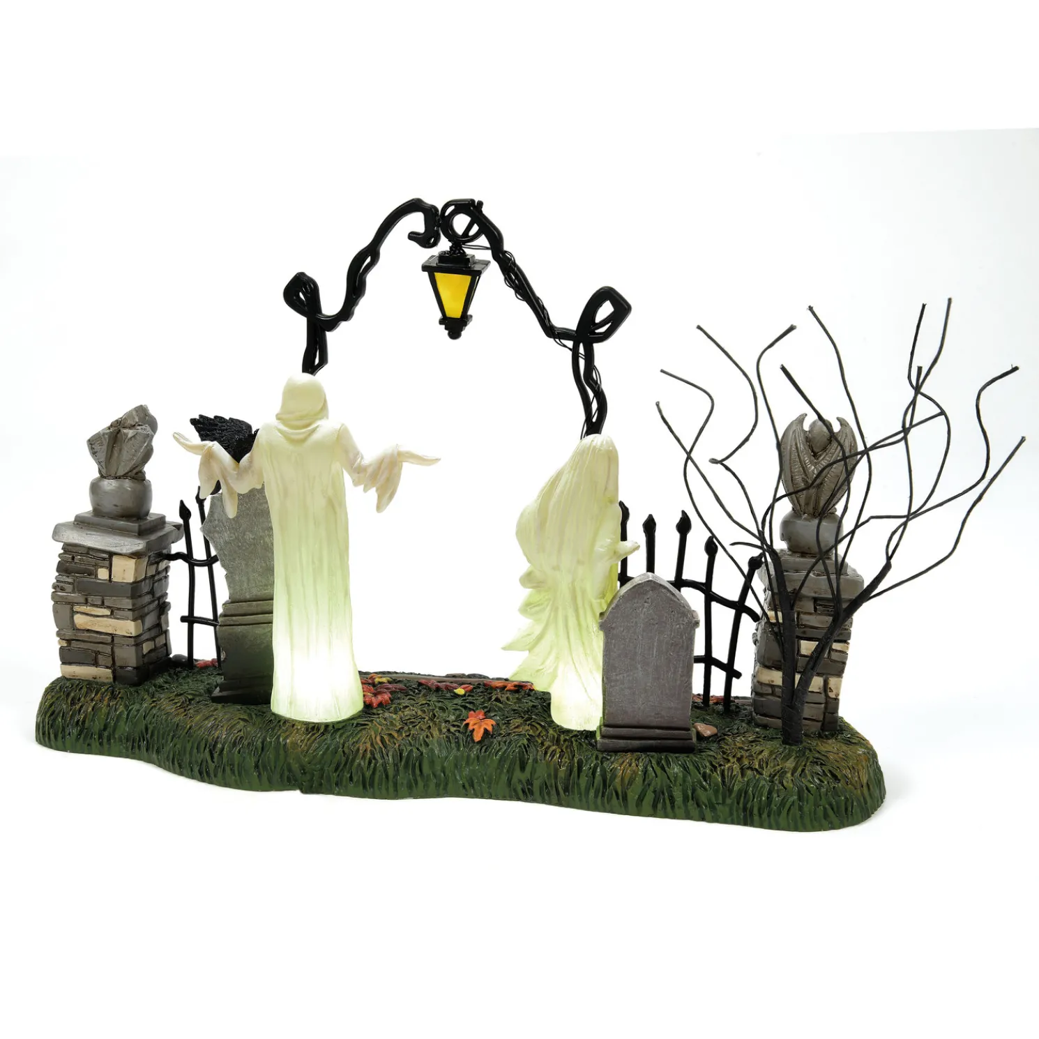 Department Halloween Village Lighted Spiritual Guidance Cemetery Gate 6013640