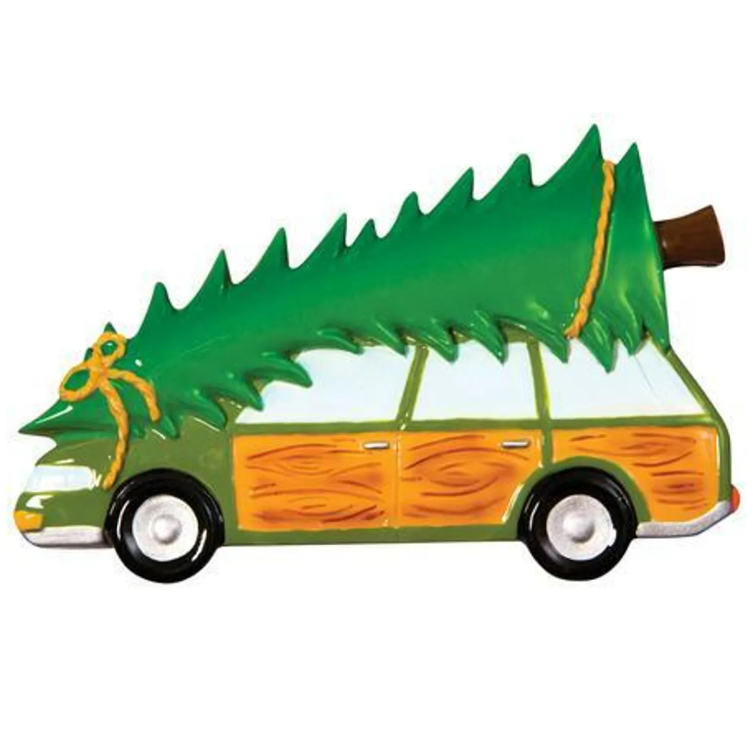 Family Station Wagon with Tree Personalized Christmas Ornament OR1565