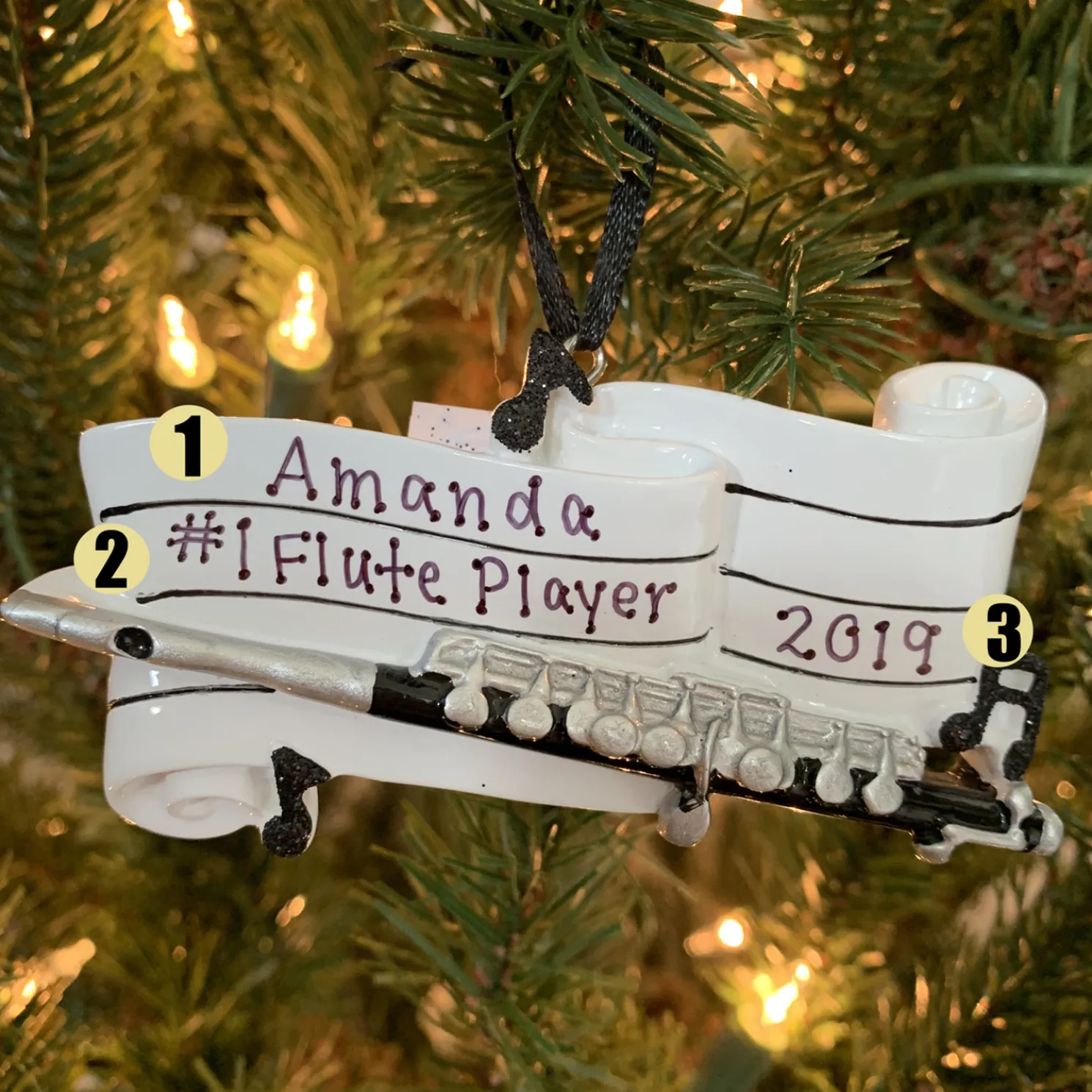 Flute Personalized Christmas Ornament OR1684