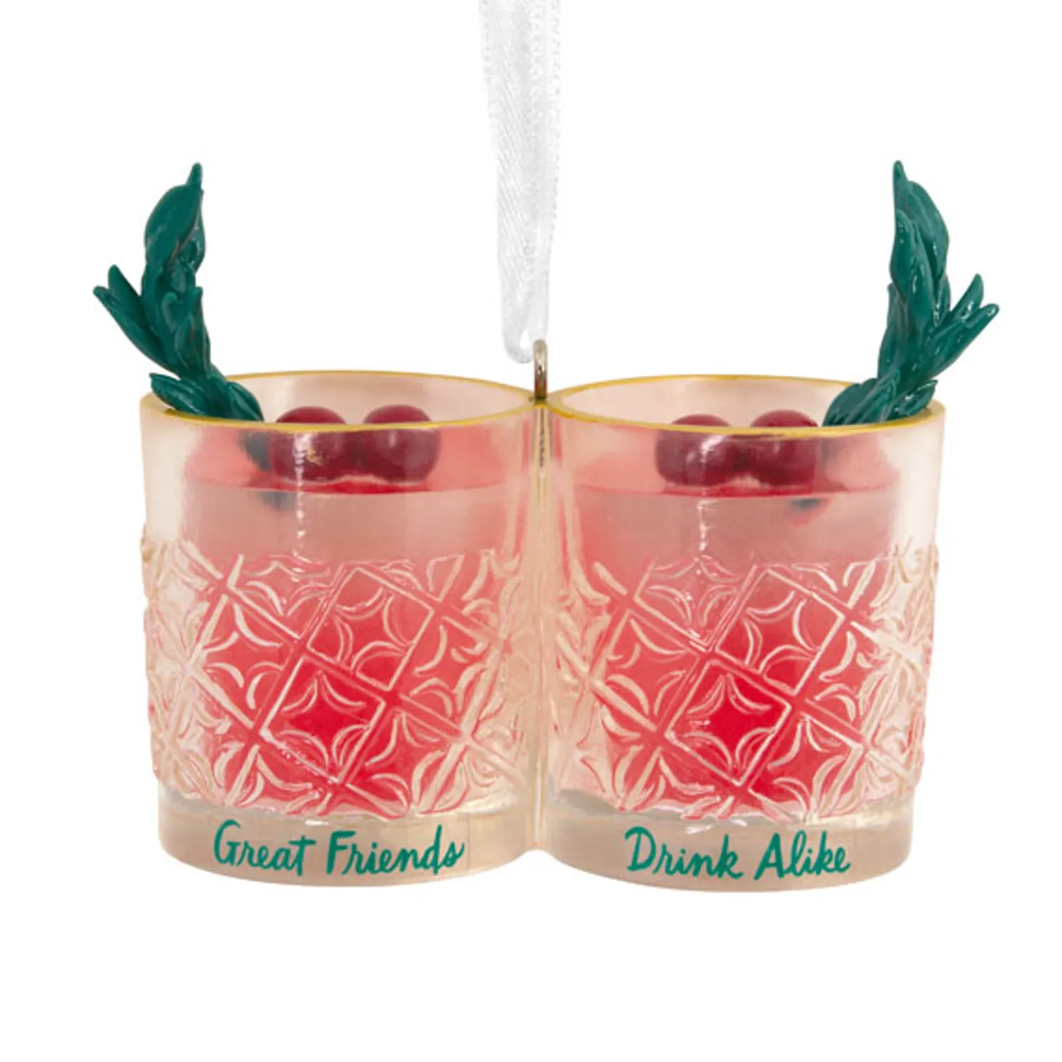 Hallmark 3" Great Friends Drink Alike Christmas Ornament 1HGO2956