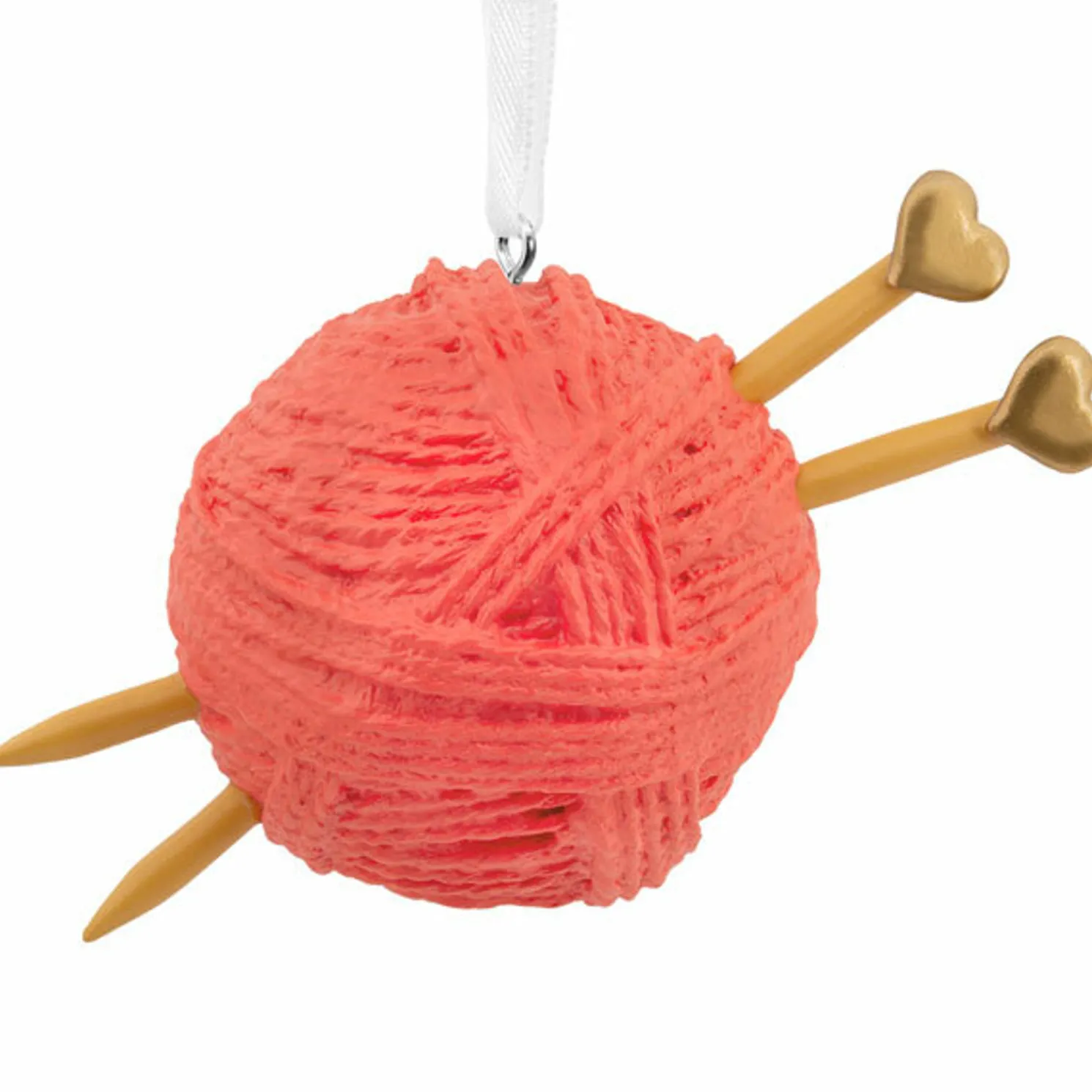 Hallmark 3.5" Knitting Needles Christmas Ornament 1HGO2861